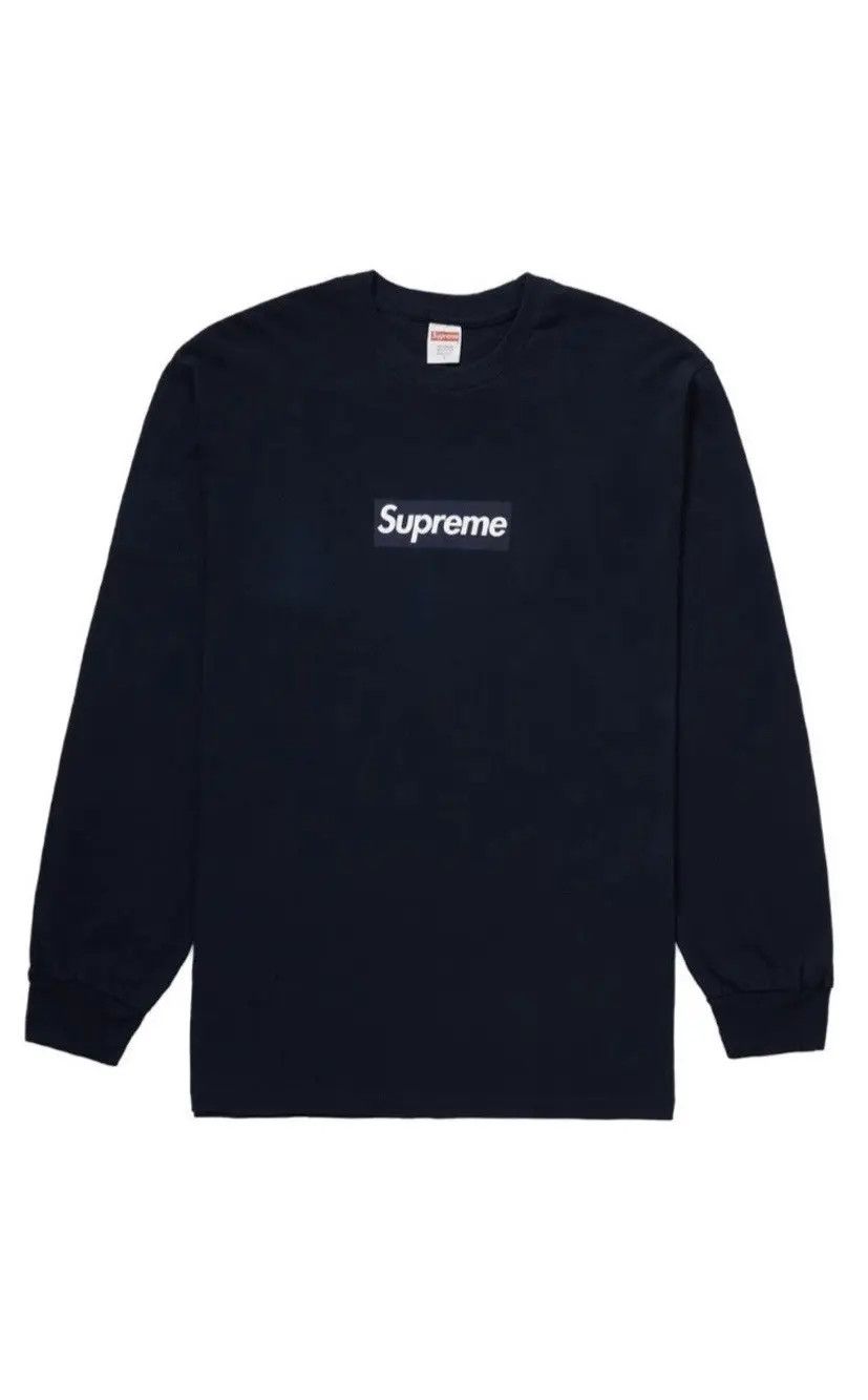 Image of Supreme Box Logo Long Sleeve Fw20 in Black, Men's (Size Small)