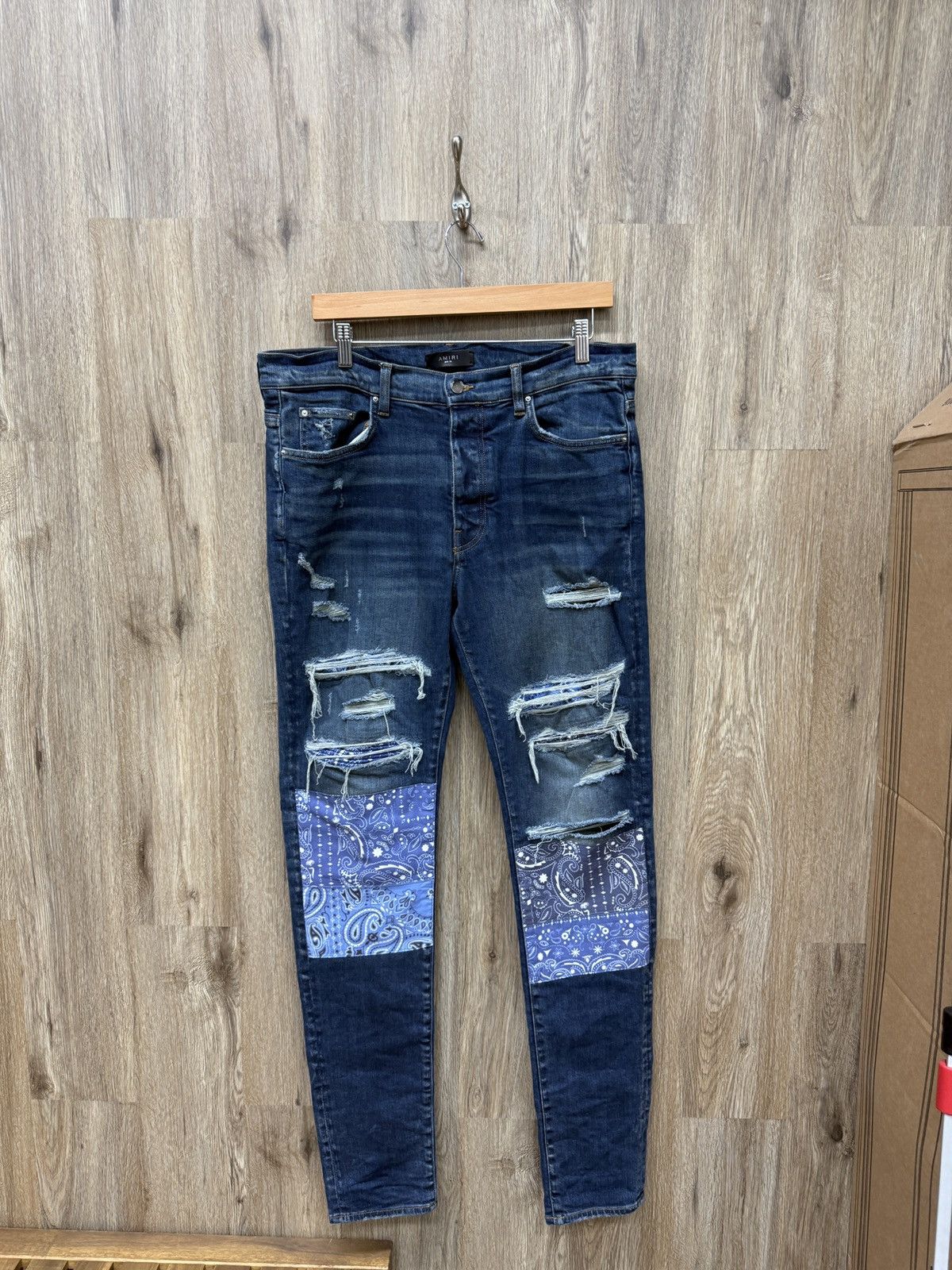 Amiri Amiri Blue Jeans Bandana Patch Size US 36 / EU 52 - 1 Thumbnail