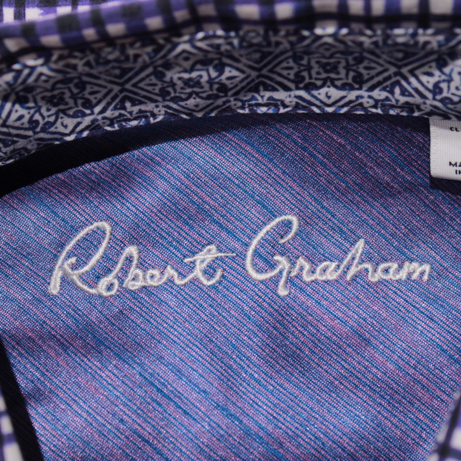 Robert Graham Robert Graham New with tags Shirt Size L US In Purple Size US L / EU 52-54 / 3 - 2 Thumbnail