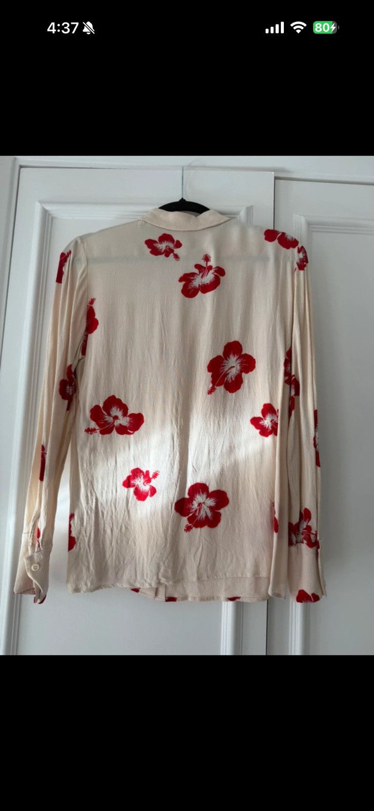 Saint Laurent Paris Saint Laurent hibiscus print blouse Size M / US 6-8 / IT 42-44 - 2 Thumbnail