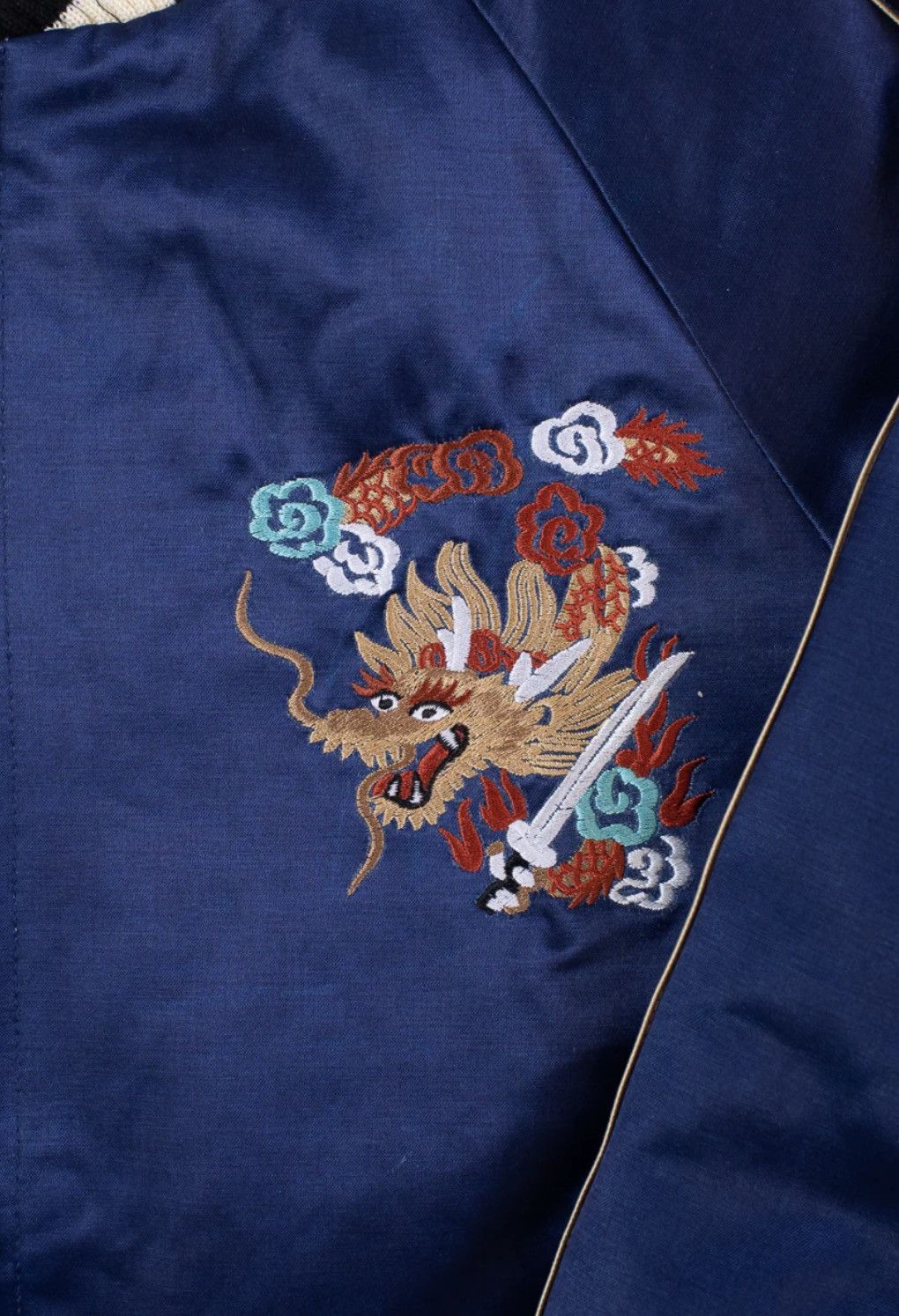 Samurai Jeans Embroidered Indigo Souvenir Jacket Size US L / EU 52-54 / 3 - 4 Thumbnail