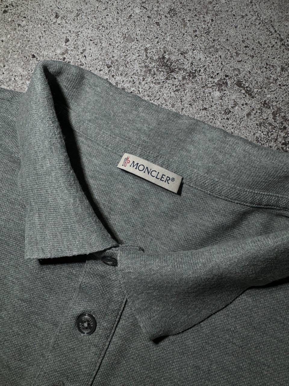 Moncler Moncler Basic Polo T-shirt Gray Collared Size US L / EU 52-54 / 3 - 5 Thumbnail