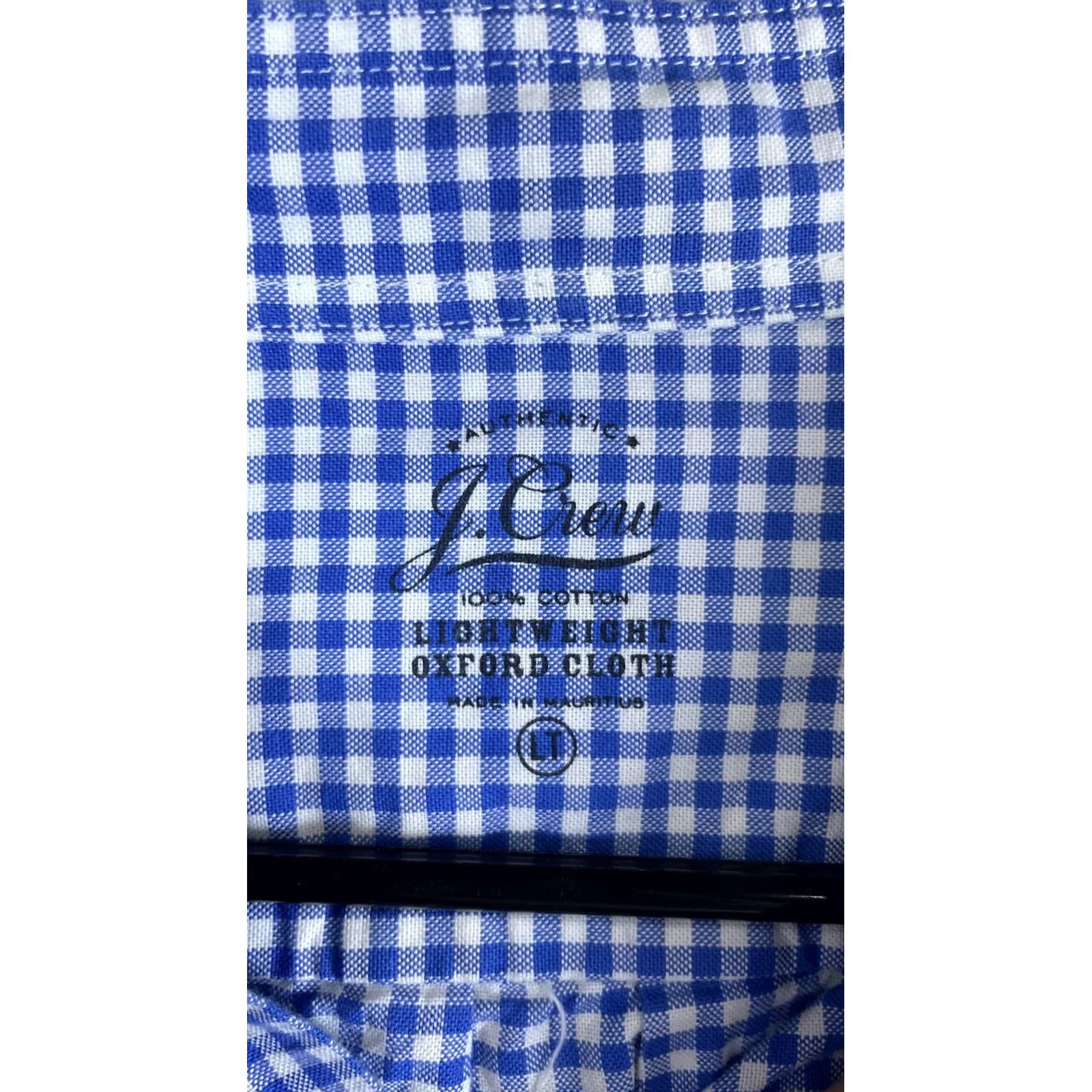 J.Crew J.Crew Shirt Mens Large Blue Check Long Sleeve Button Front Lightweight Oxford Size US L / EU 52-54 / 3 - 2 Thumbnail