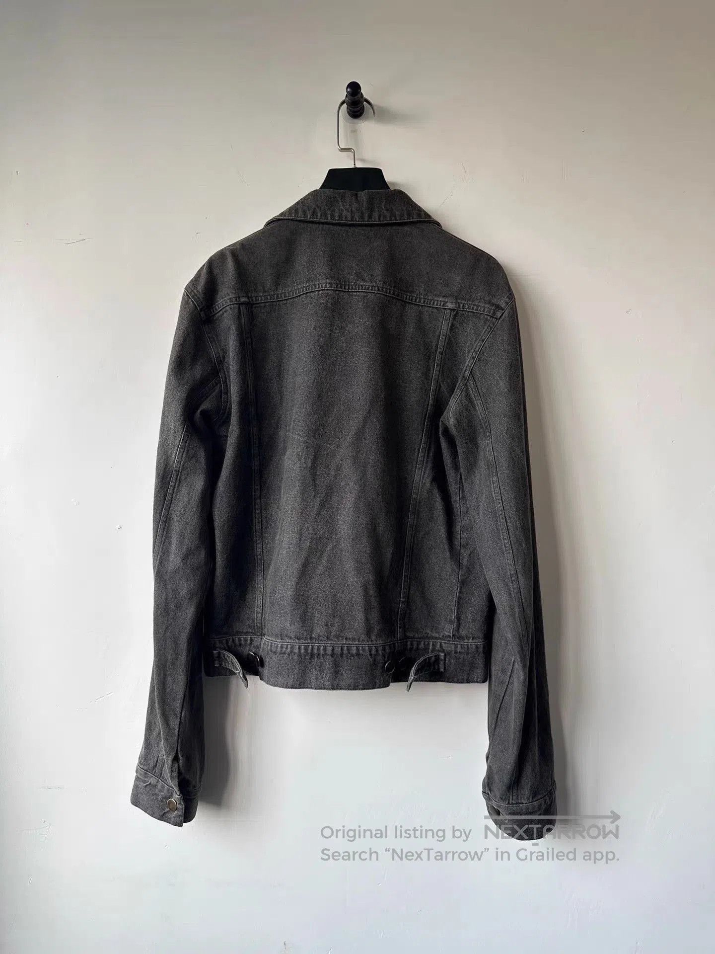 Raf Simons Black Denim Jacket with Button Closure. Size US M / EU 48-50 / 2 - 3 Thumbnail