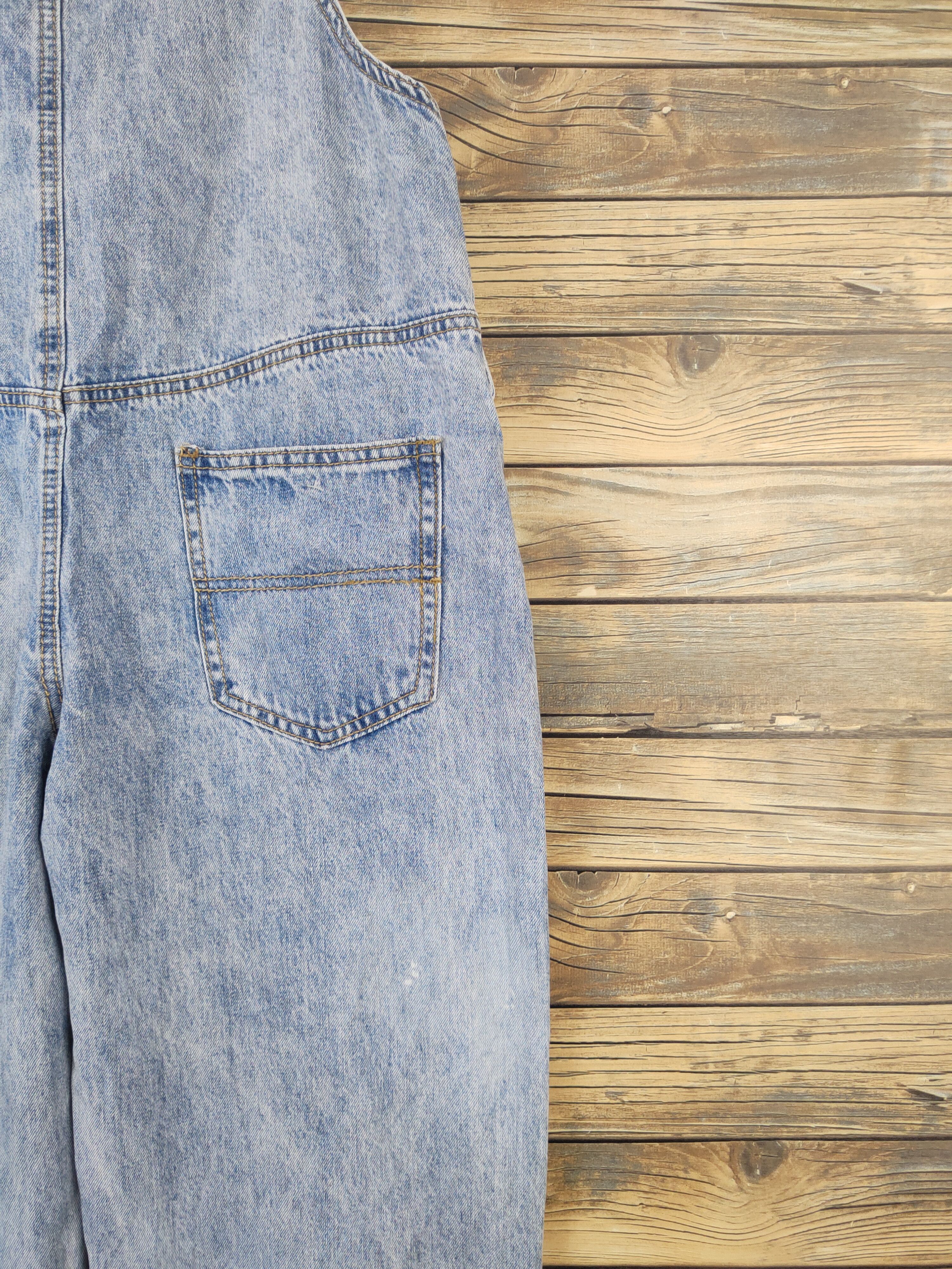 Japanese Brand × Vintage Streetwear Vintage Japan Brand Light Blue Denim Jumpsuits Size 34" / US 12 / IT 48 - 15 Thumbnail
