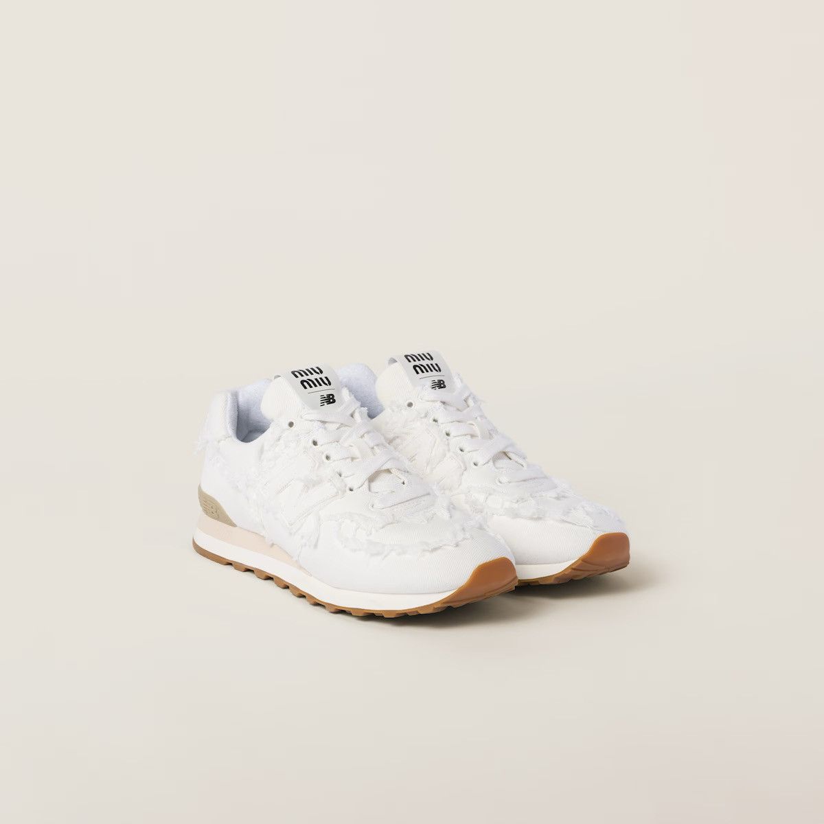 Miu Miu New Balance 574 x Miu Miu denim sneakers Size US 8 / EU 41 - 5 Thumbnail