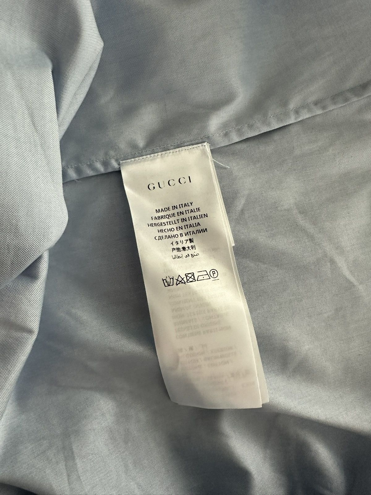 Gucci Gucci Snake Blue Button Up Size US L / EU 52-54 / 3 - 10 Thumbnail