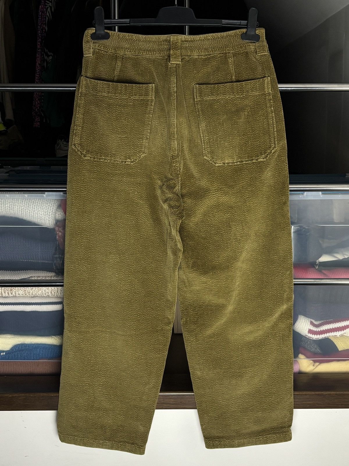 Acne Studios Acne Studios Olive Green Corduroy Chino Pants Size US 30 / EU 46 - 4 Thumbnail