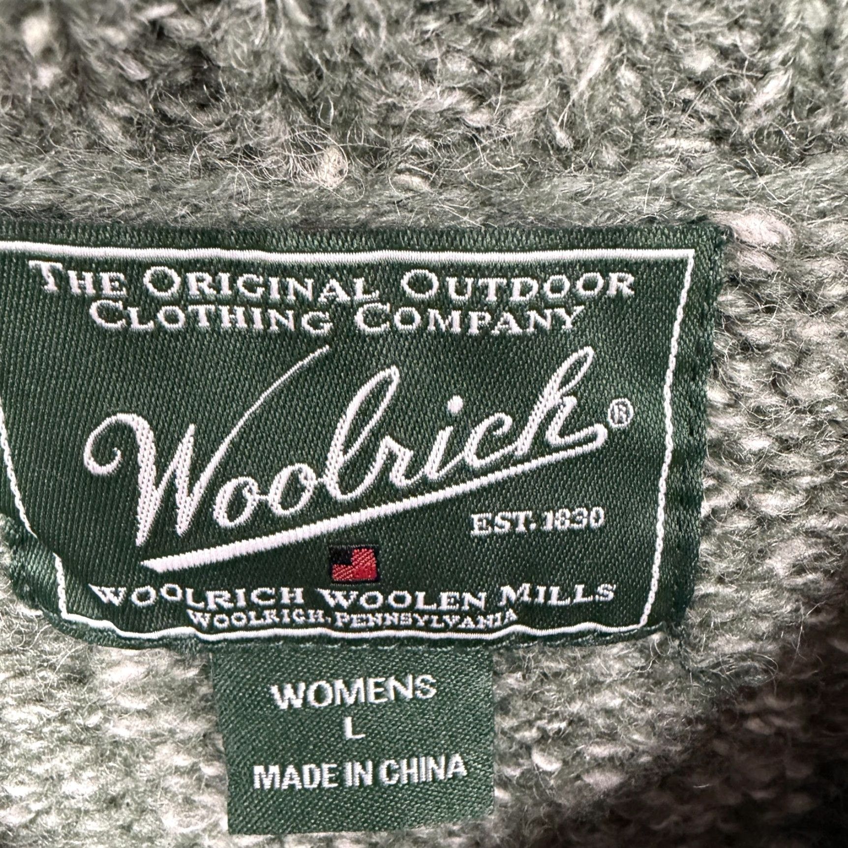 Vintage Woolrich Cardigan Sweater Womens L Green Fair Isle Full Zip Short Sleeve Boho Outdoor Knit Pattern Holiday Fall Wind-Down Size L / US 10 / IT 46 - 4 Thumbnail