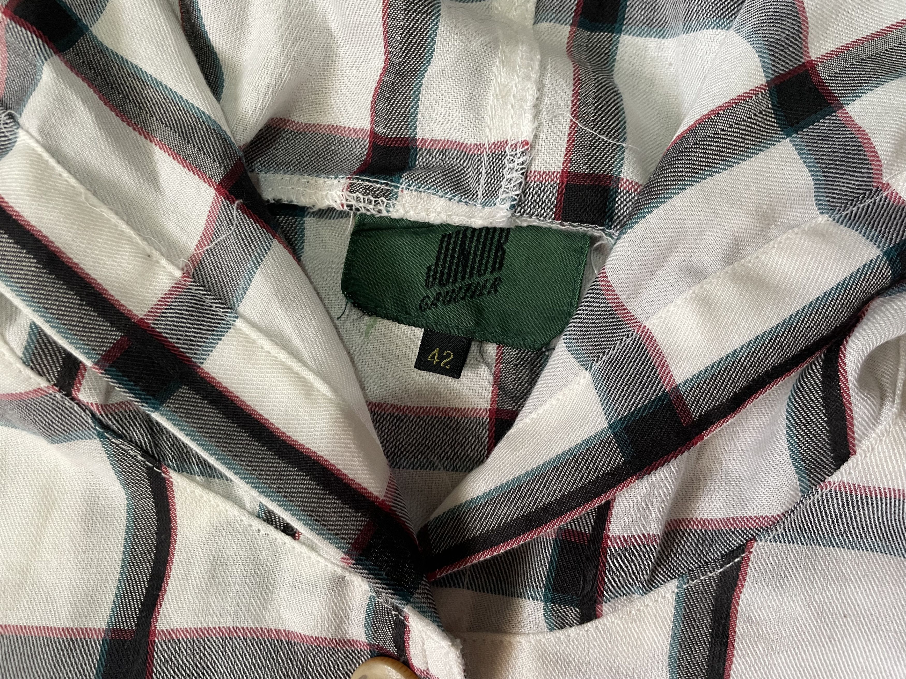Jean Paul Gaultier × Vintage Junior Gaultier Flannel Hoodie Size US XS / EU 42 / 0 - 6 Thumbnail