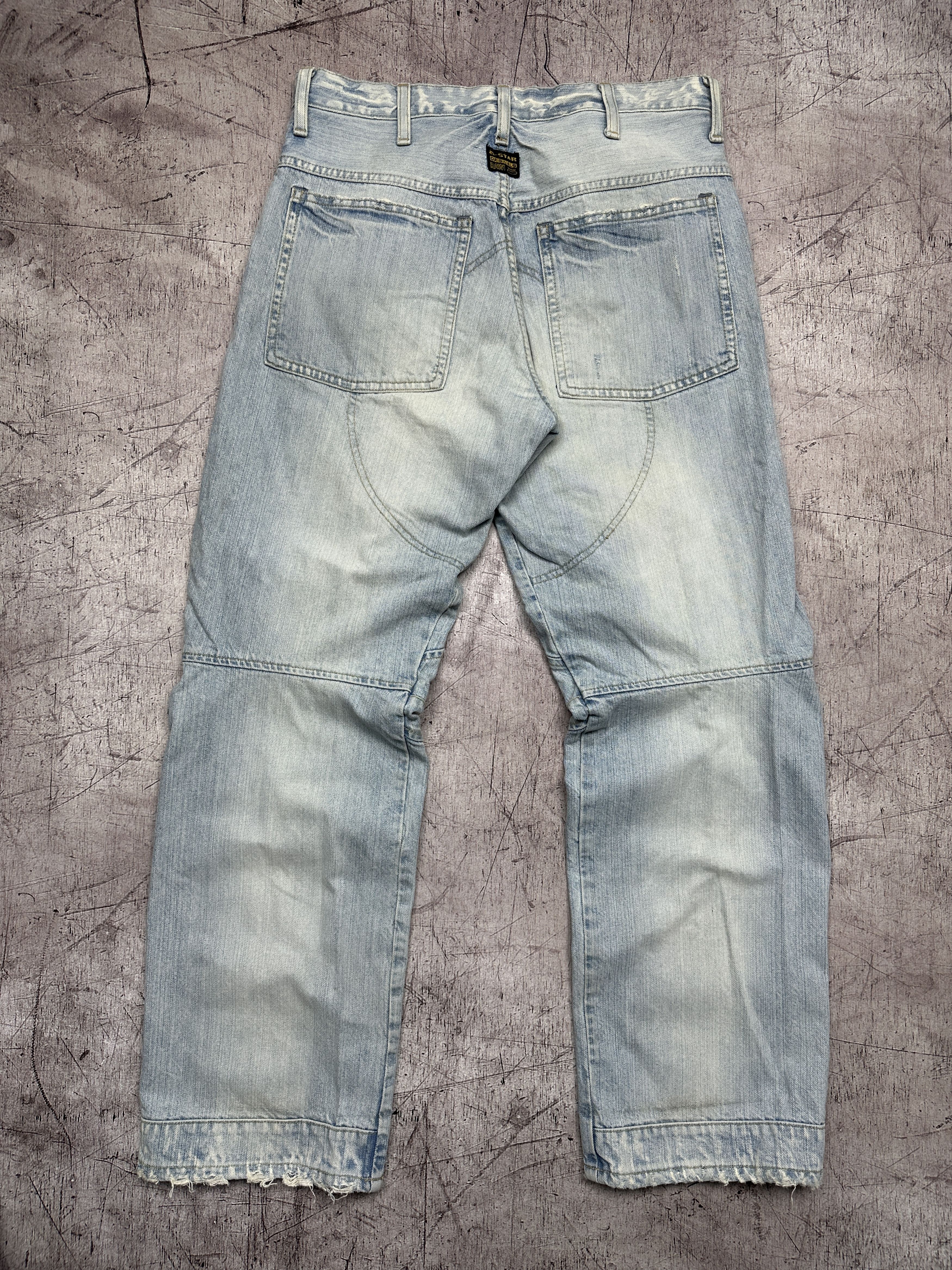 G-Star × Vintage G Star Raw Vintage Mens Elwood Denim Pants Double Knee Jeans Size US 31 - 5 Thumbnail