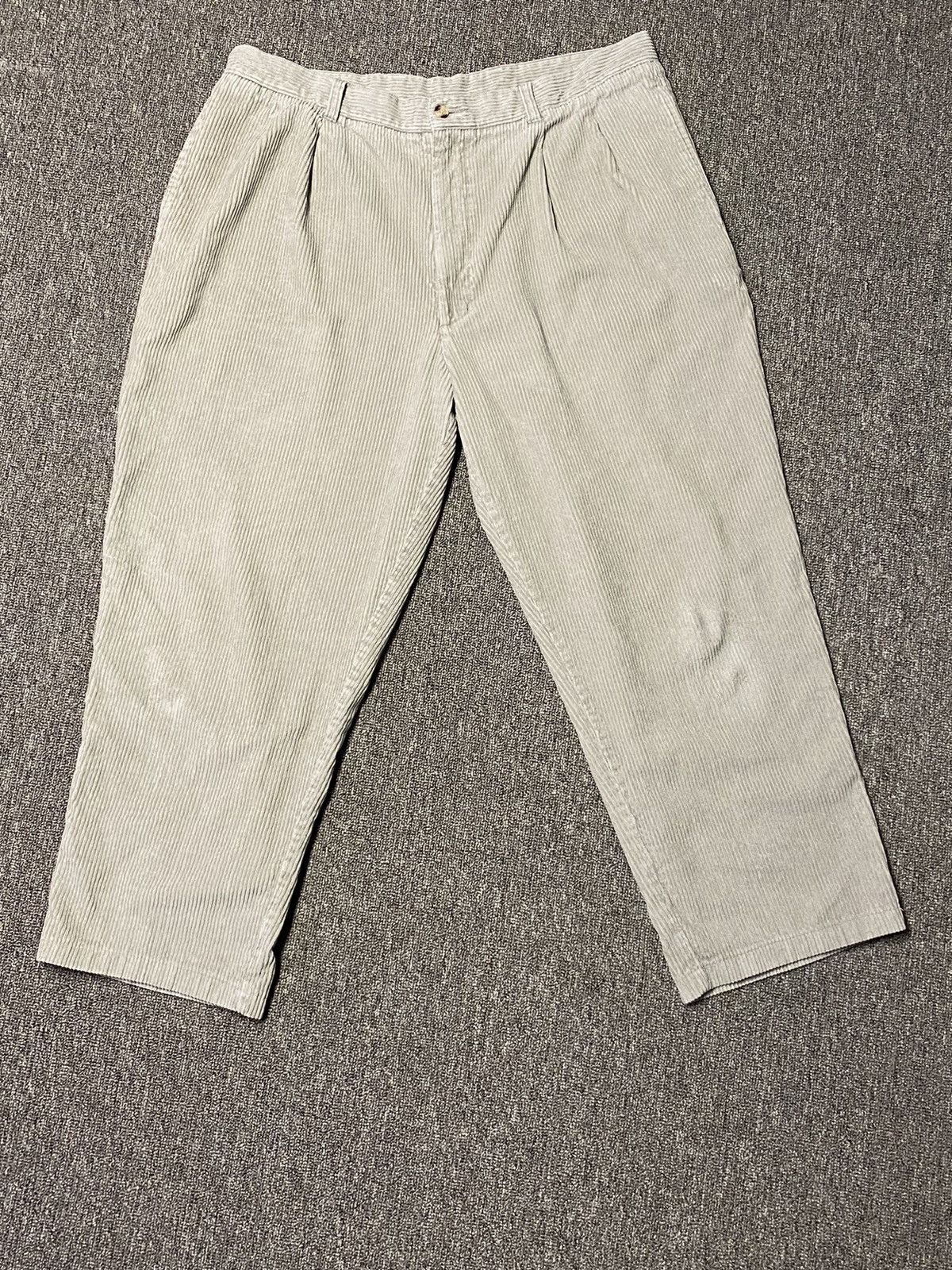 Haggar × Vintage BEIGE CORDUROY PANTS Size US 40 / EU 56 - 3 Thumbnail
