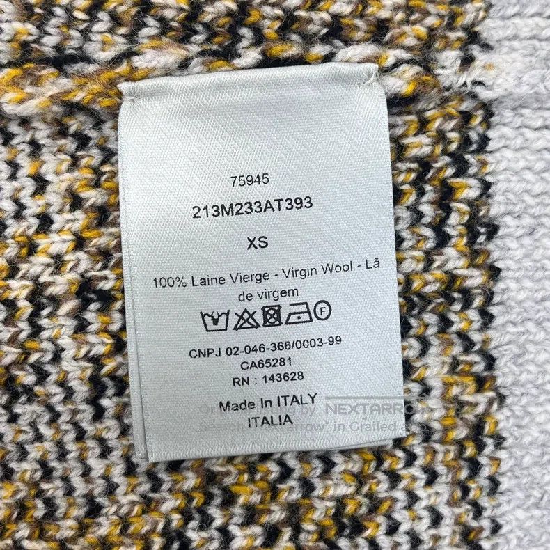 Dior Dior Gray full logo wool cardigan coat Size US XS / EU 42 / 0 - 6 Thumbnail