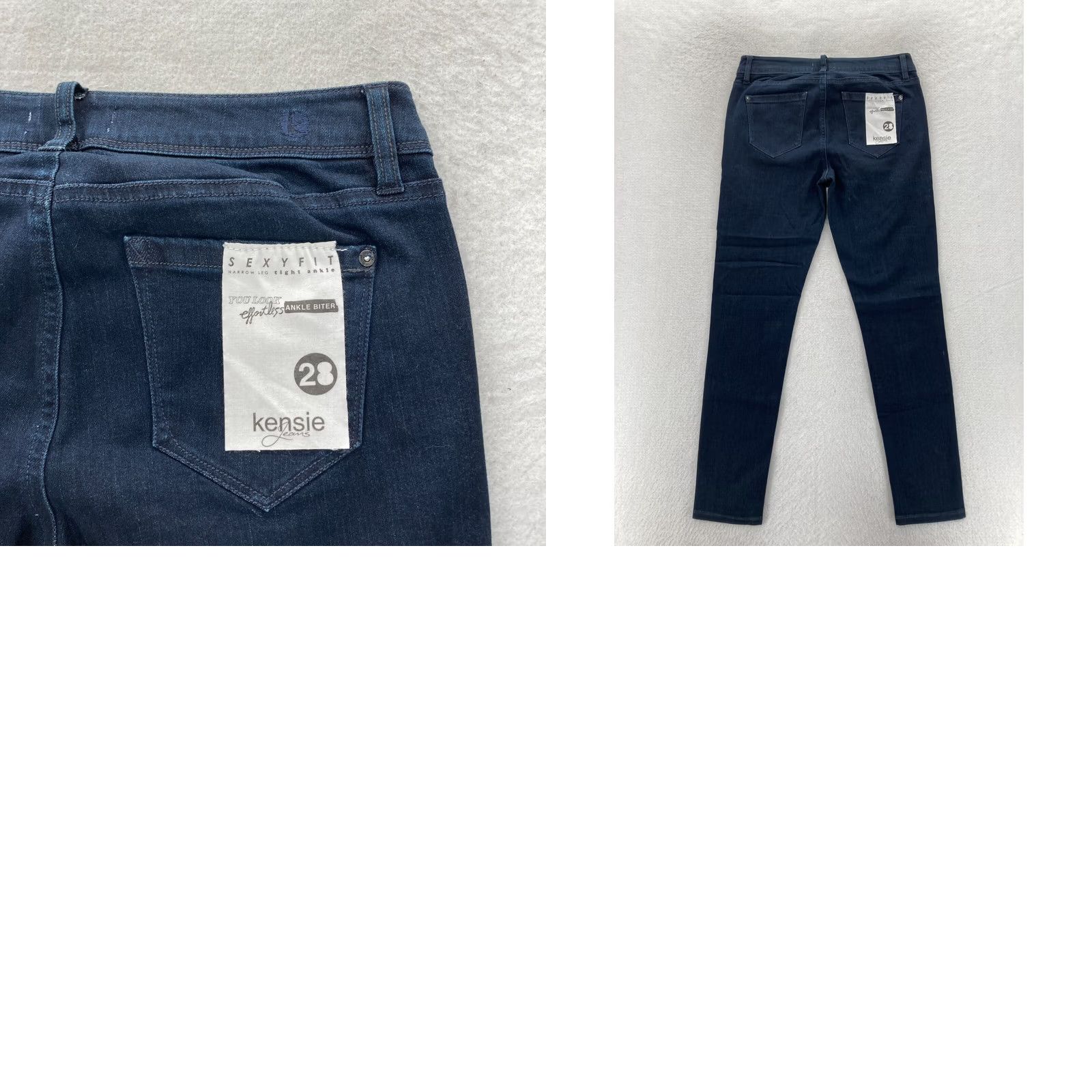 Vintage Kensie Jeans Women's 28 Johnny Skinny Ankle Blue Stretch Denim 5-Pocket Denim Jeans Regular Blue 28in Inseam Size 28" / US 6 / IT 42 - 9 Thumbnail