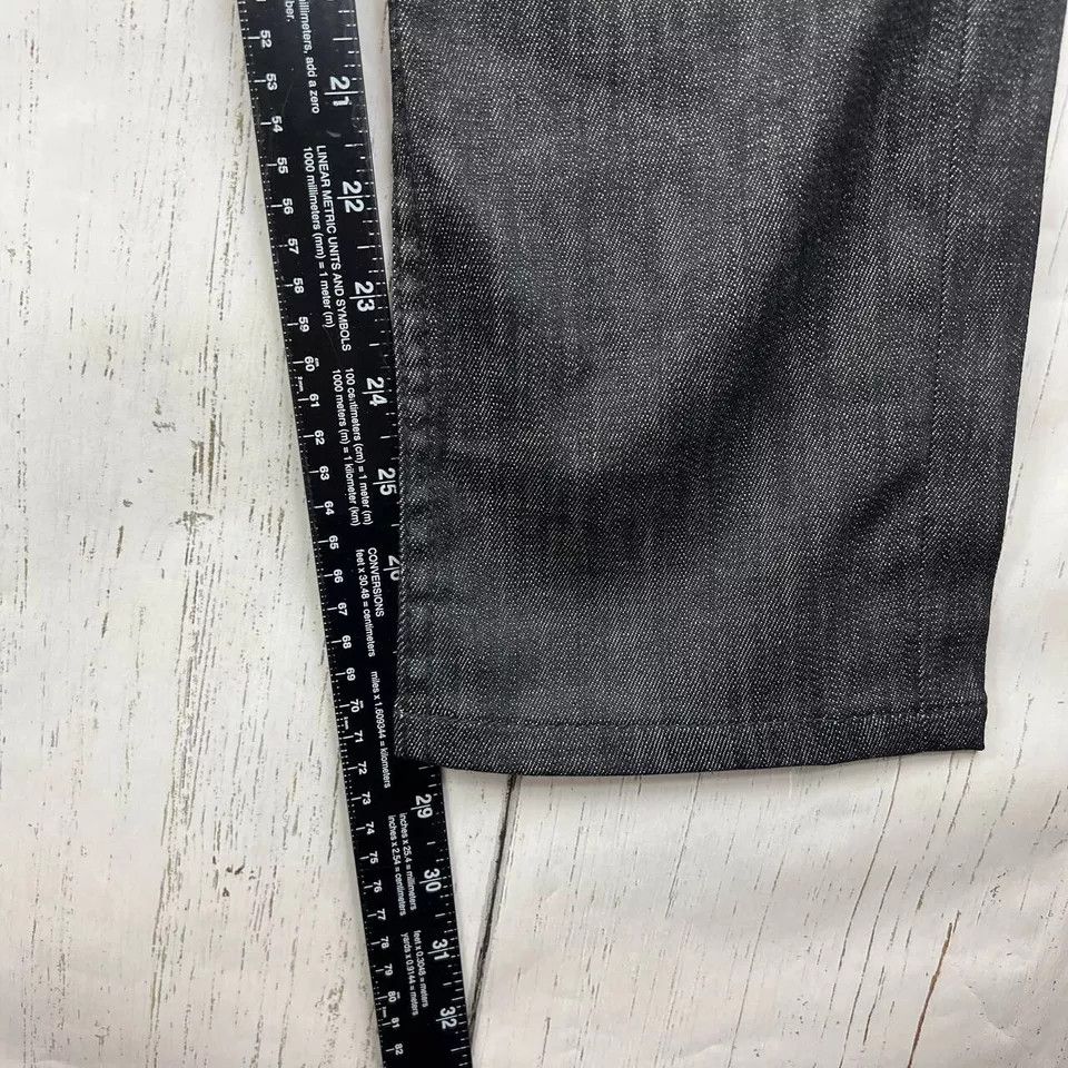 Hudson Hudson 29x30 Straight Fit Button Jeans Pants Denim Black Men Size US 29 - 6 Thumbnail
