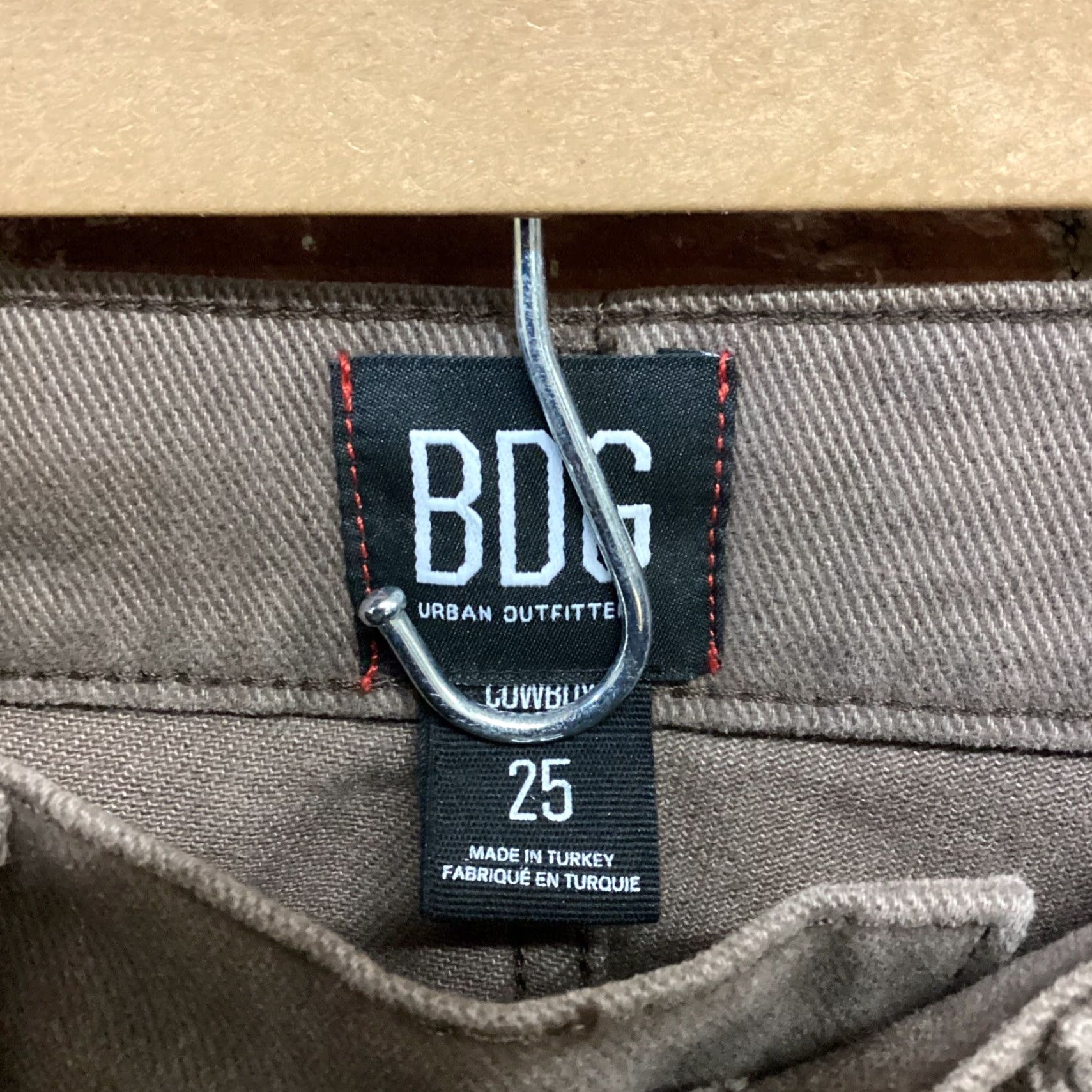 Urban Outfitters VINTAGE BDG Urban Outfitters Womens Cowboy Pants Brown Beige 25 Women's Pants 28in Inseam Size 42" / US 20 - 3 Thumbnail