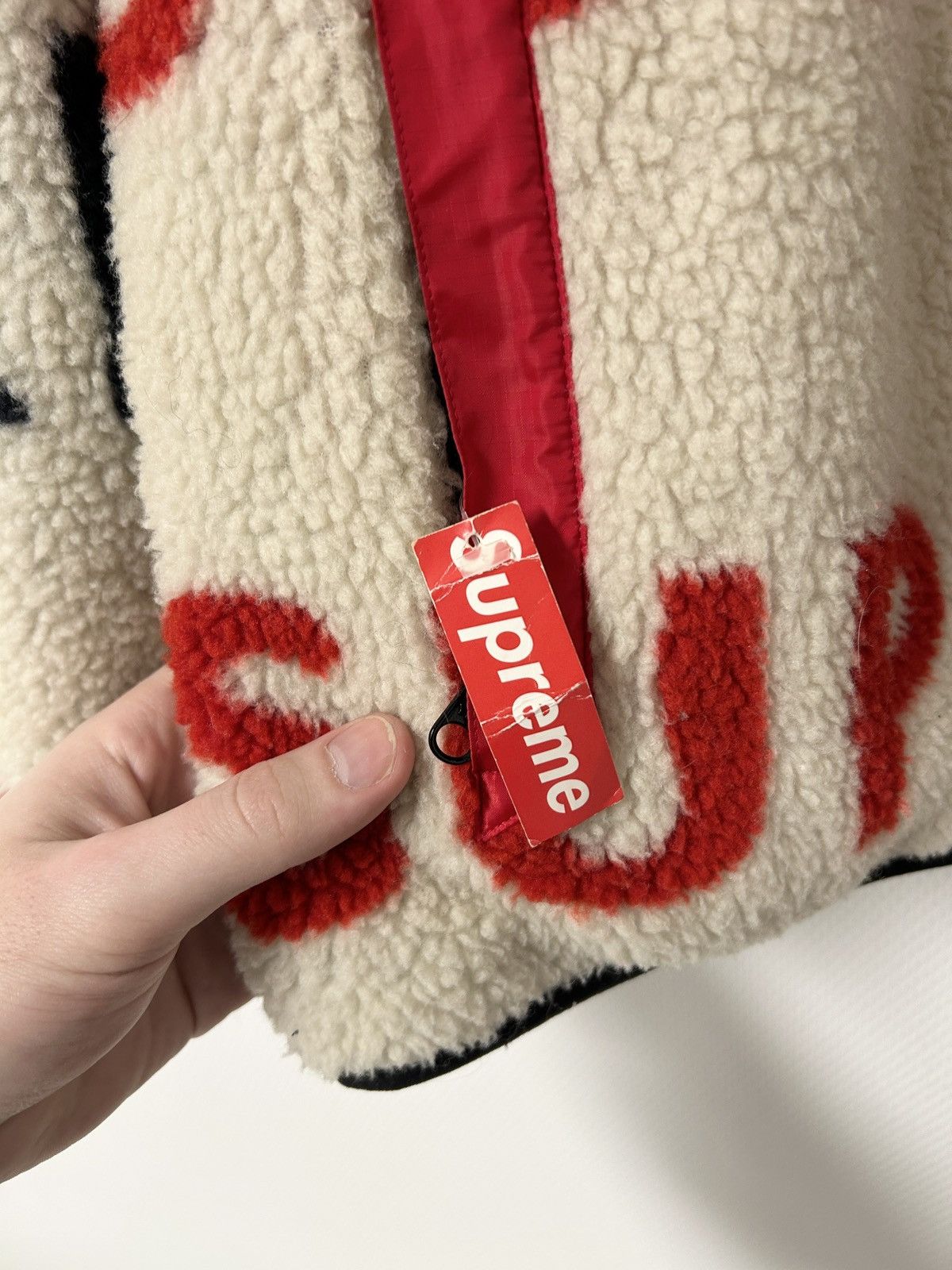 Supreme FW2018 Reversible Logo Fleece Jacket Size US M / EU 48-50 / 2 - 7 Thumbnail