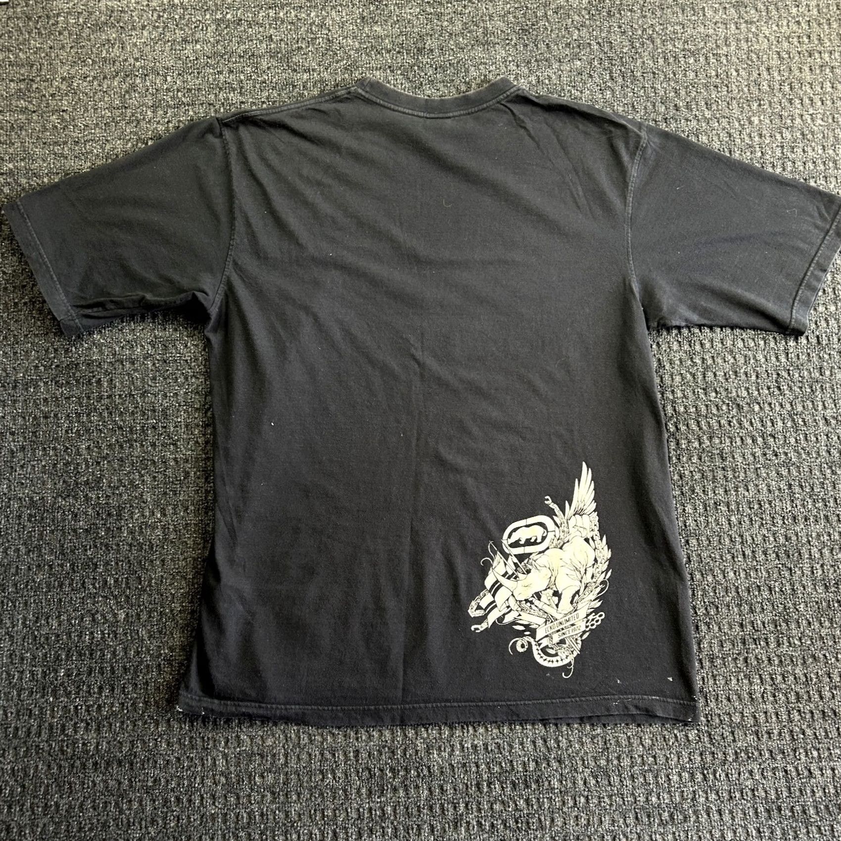 Ecko Unltd. Vintage Ecko Unltd. Long Sleeve Shirt 3XL Black Crew Neck Graphic Print Streetwear Hip Hop Shirt Mens Size US XXL / EU 58 / 5 - 4 Thumbnail