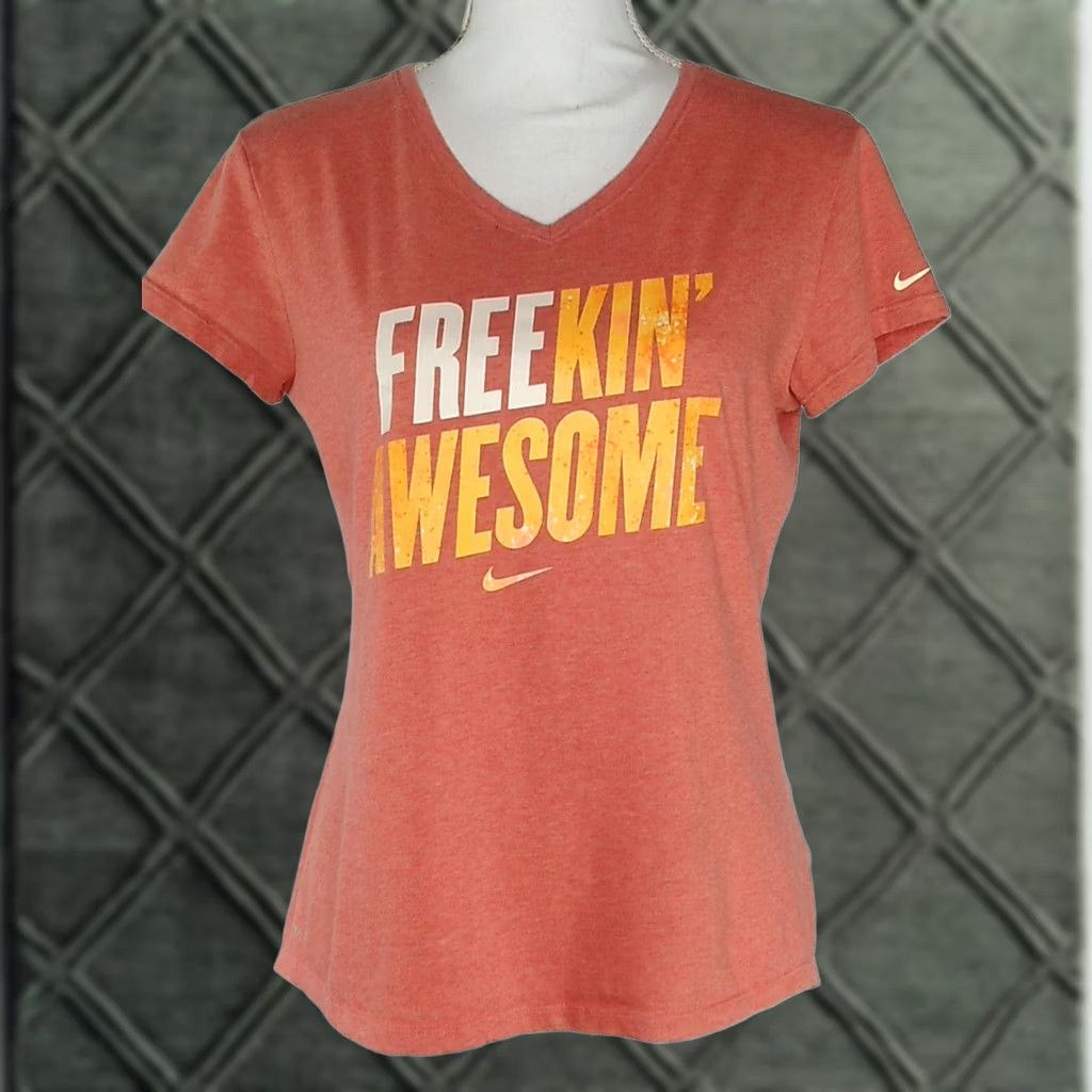 Nike Nike Dri-Fit Womens Top Shirt T-Shirt Graphic Logo Activewear Size M / US 6-8 / IT 42-44 - 1 Thumbnail