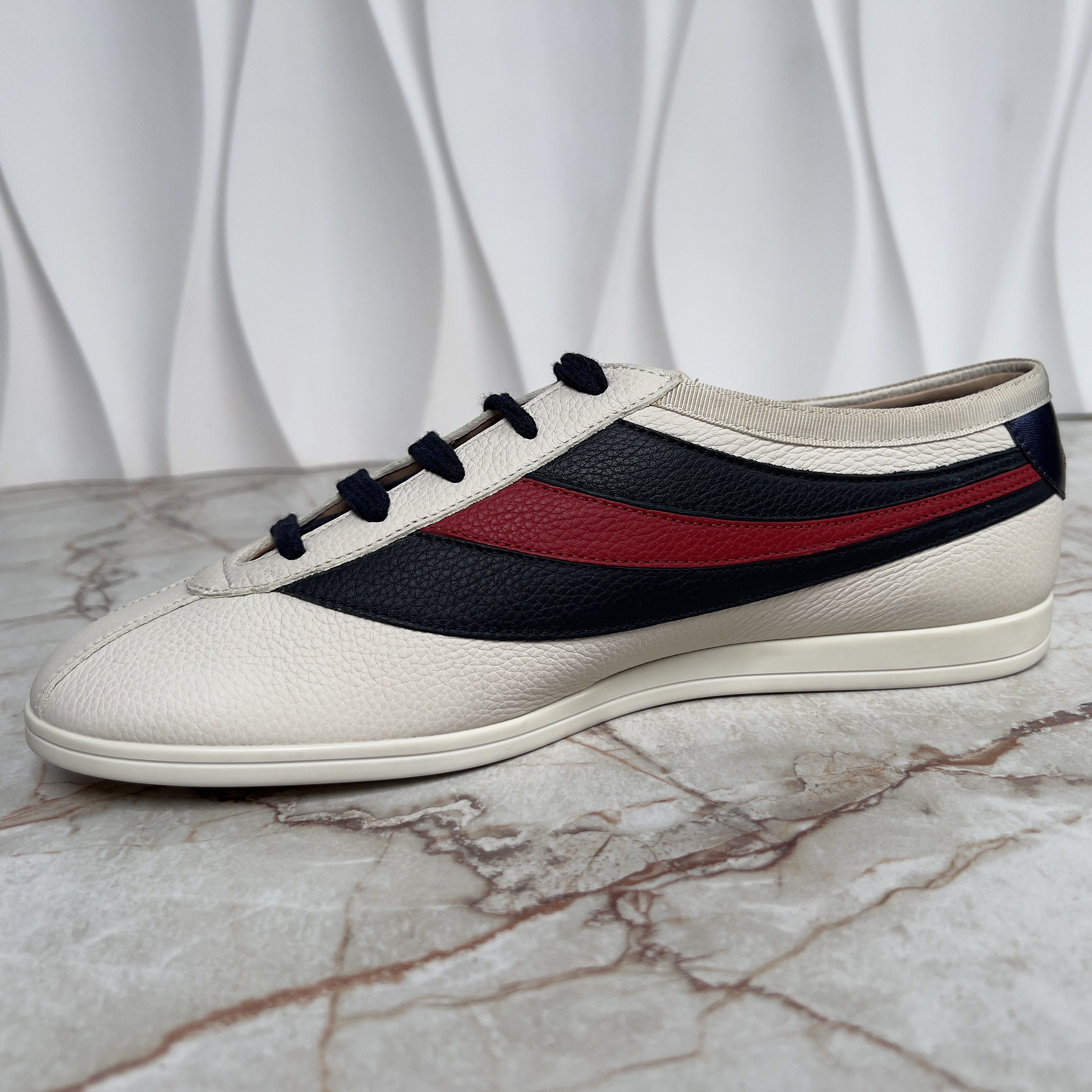 Gucci Falacer Hebron Web Bee Embroidery Sneakers Leather Size US 7.5 / EU 40-41 - 5 Thumbnail