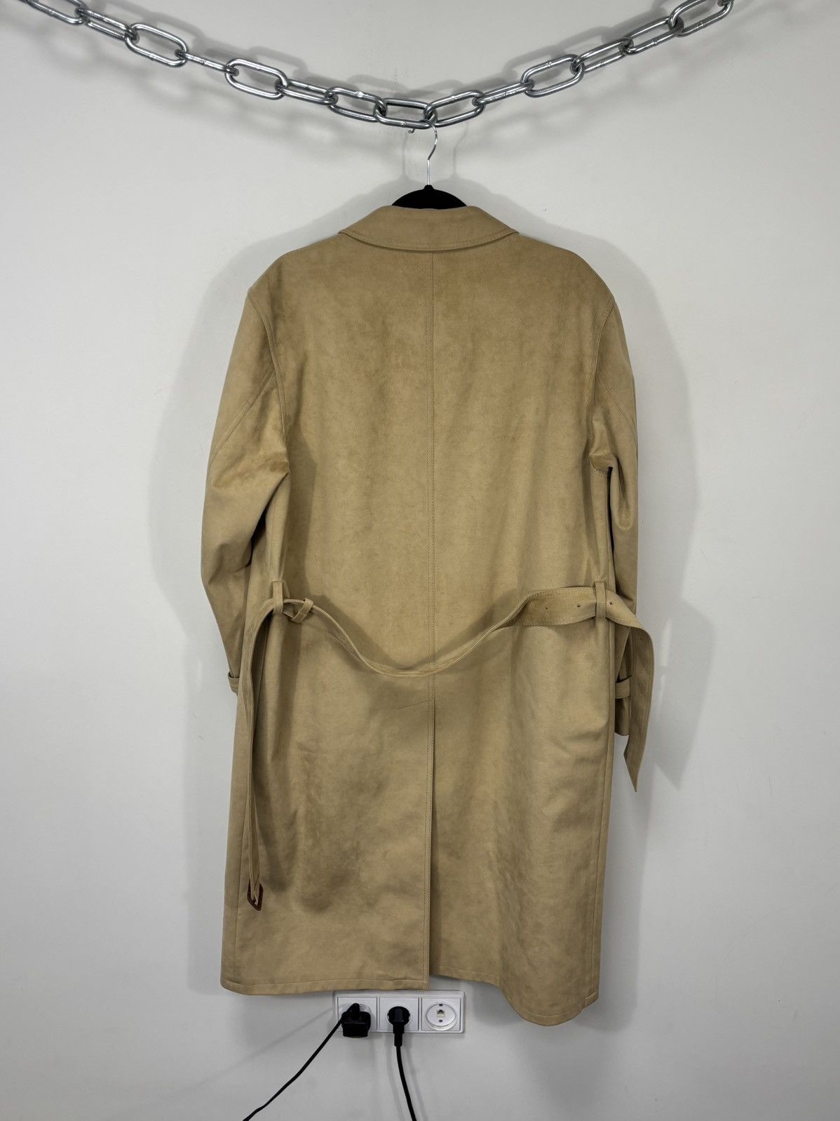 Schneiders Schneiders Salzburg Men’s Camel Alcantara Belted Long Coat Size US L / EU 52-54 / 3 - 3 Thumbnail