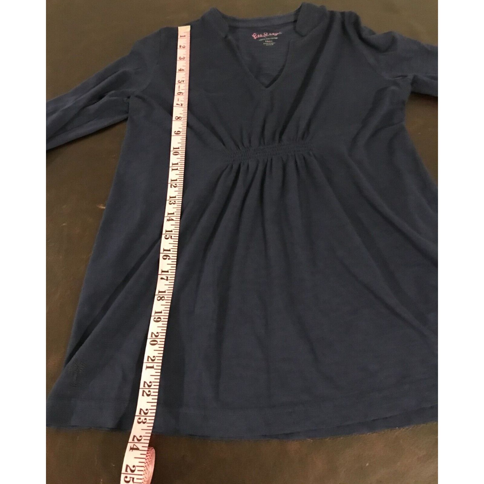 Lilly Pulitzer Lilly Pulitzer Women's 3/4 Sleeve Blue 100% Pima Cotton Top Size S / US 4 / IT 40 - 7 Thumbnail
