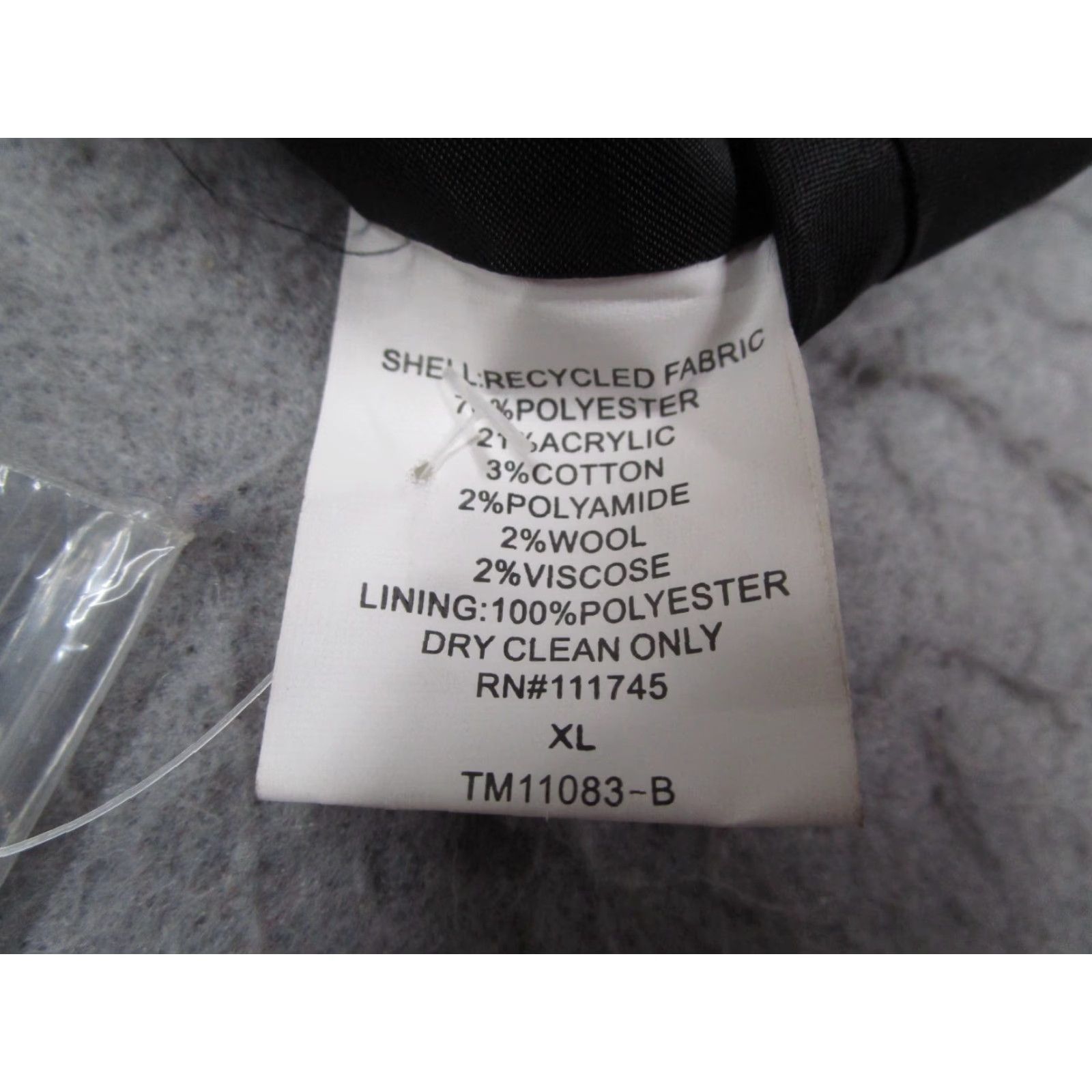 Threads 4 Thought Threads 4 Thought Vest Mens XL Gray Wool Blend Button Up Adjustable Waistcoat Size US XL / EU 56 / 4 - 4 Thumbnail