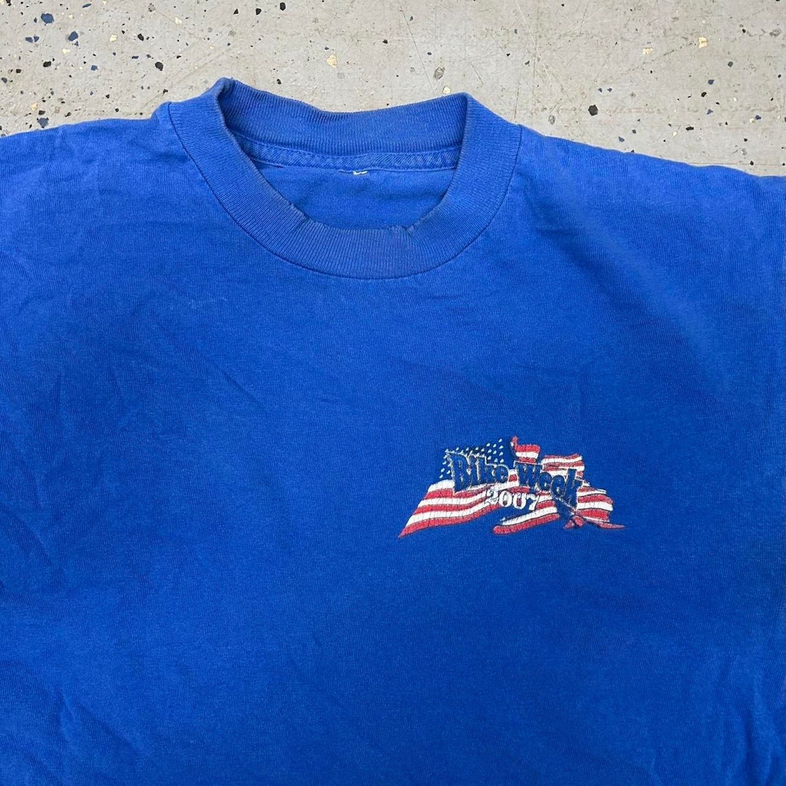 Other Blue Y2K 2007 Daytona Bike Week cotton T-shirt Size US M / EU 48-50 / 2 - 4 Thumbnail