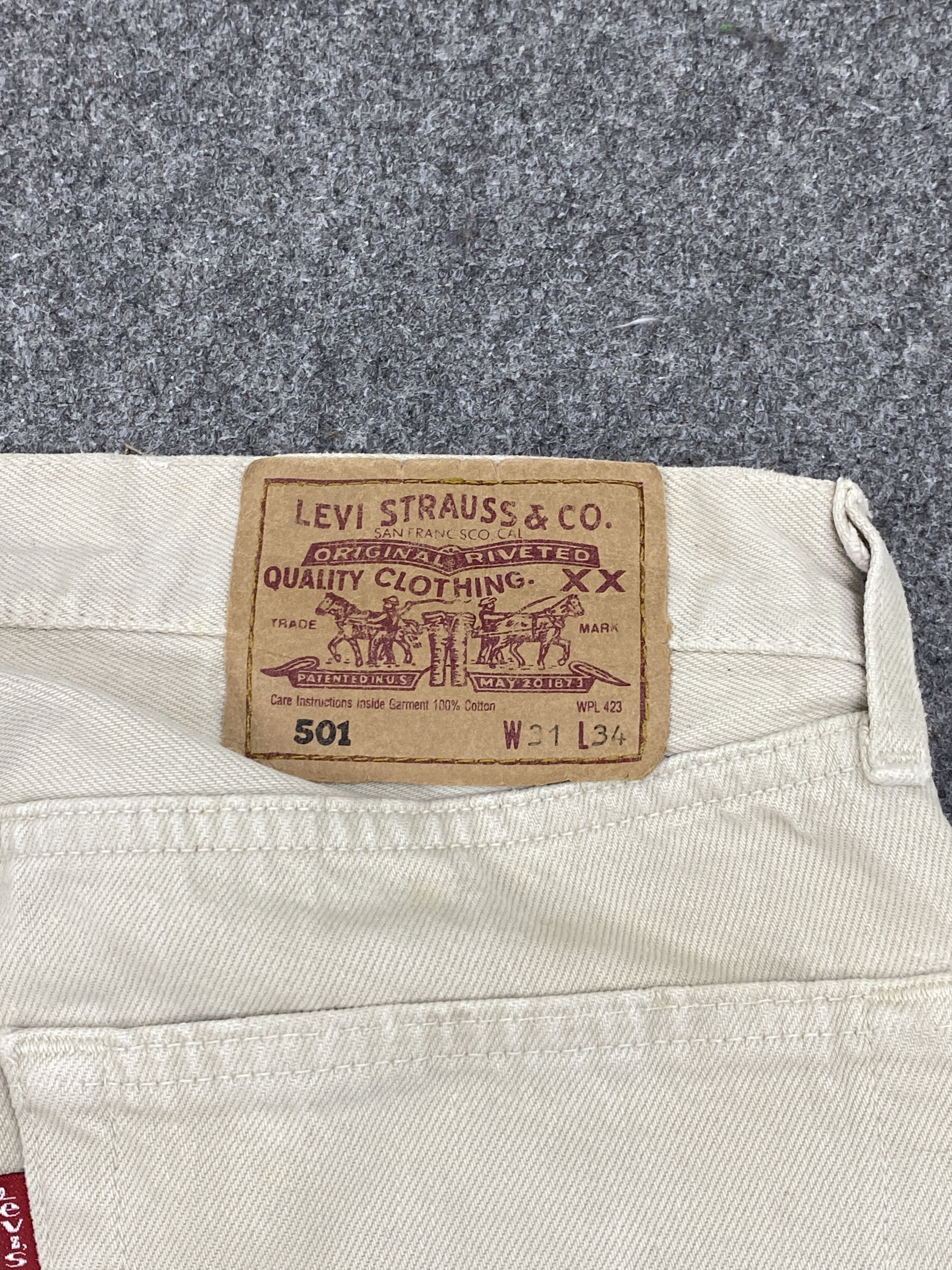 Levi's Vintage 90s Levis 501 Light Wash Jeans DP2752 Size US 30 / EU 46 - 5 Thumbnail