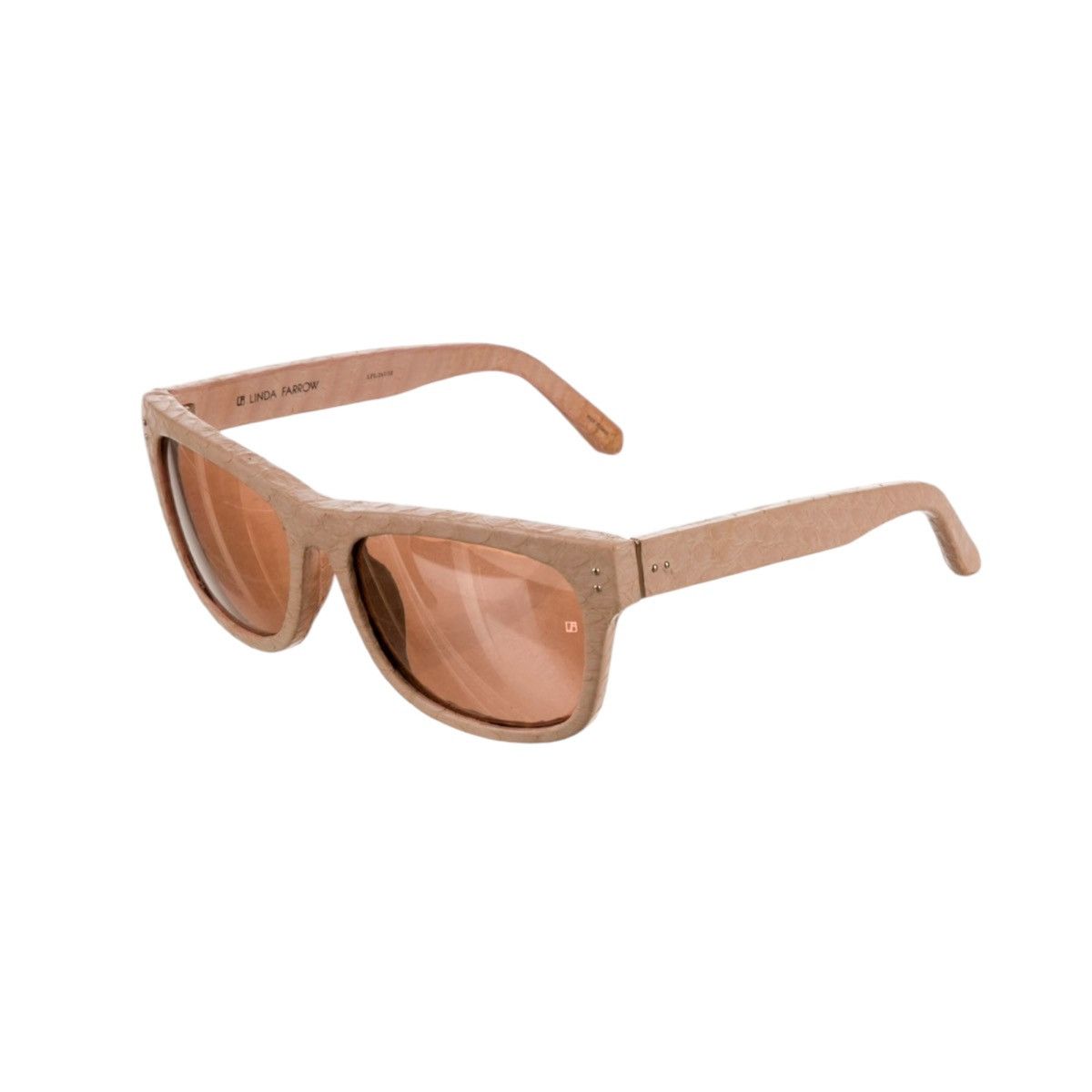 Linda Farrow Python leather sunglasses Size ONE SIZE - 2 Thumbnail