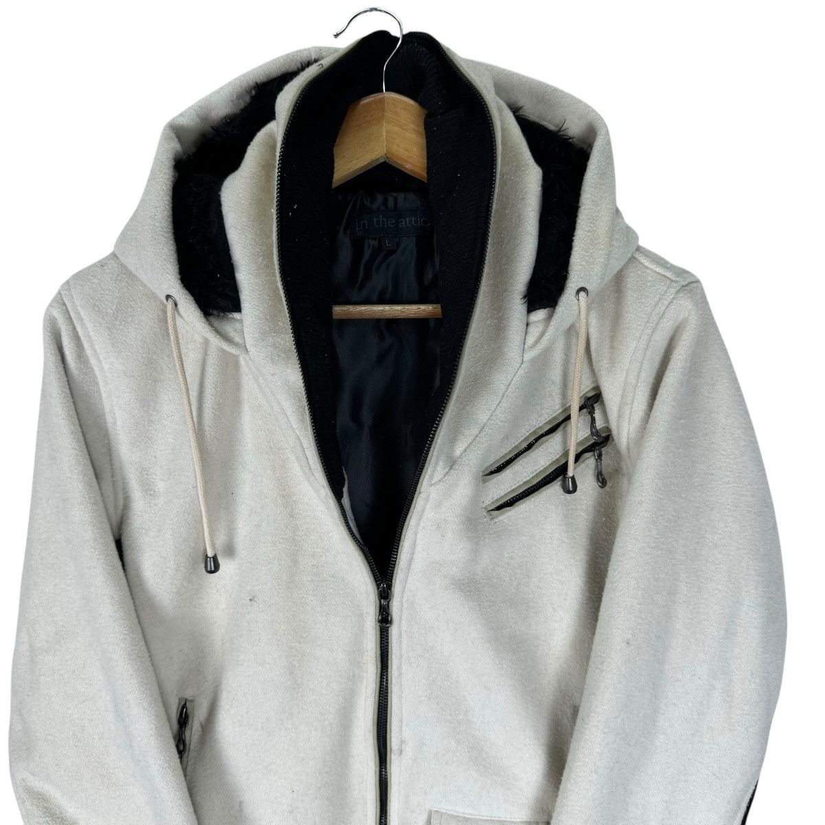 In The Attic 🌟IN THE ATTIC HOODIE FULL ZIP JACKET Size L / US 10 / IT 46 - 7 Thumbnail