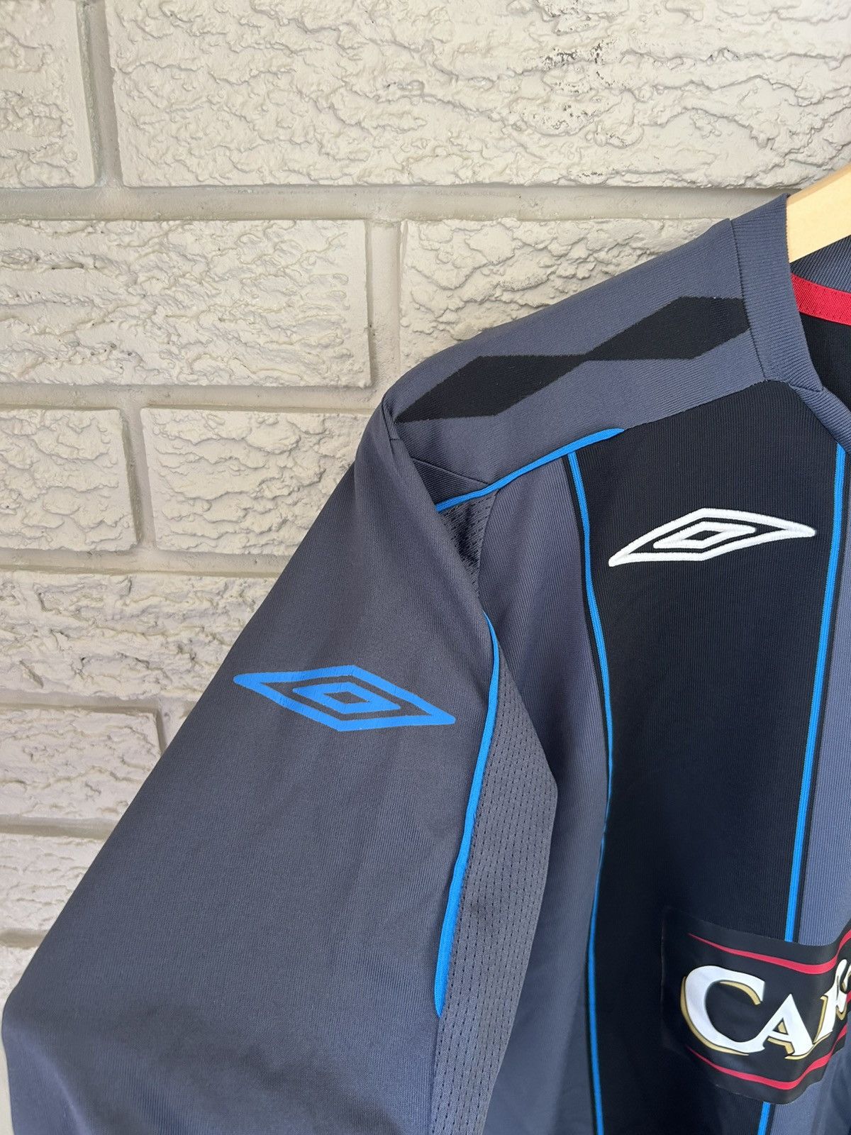 Umbro Vintage Umbro Glasgow Rangers Nacho Novo 2007 Jersey Size US L / EU 52-54 / 3 - 6 Thumbnail