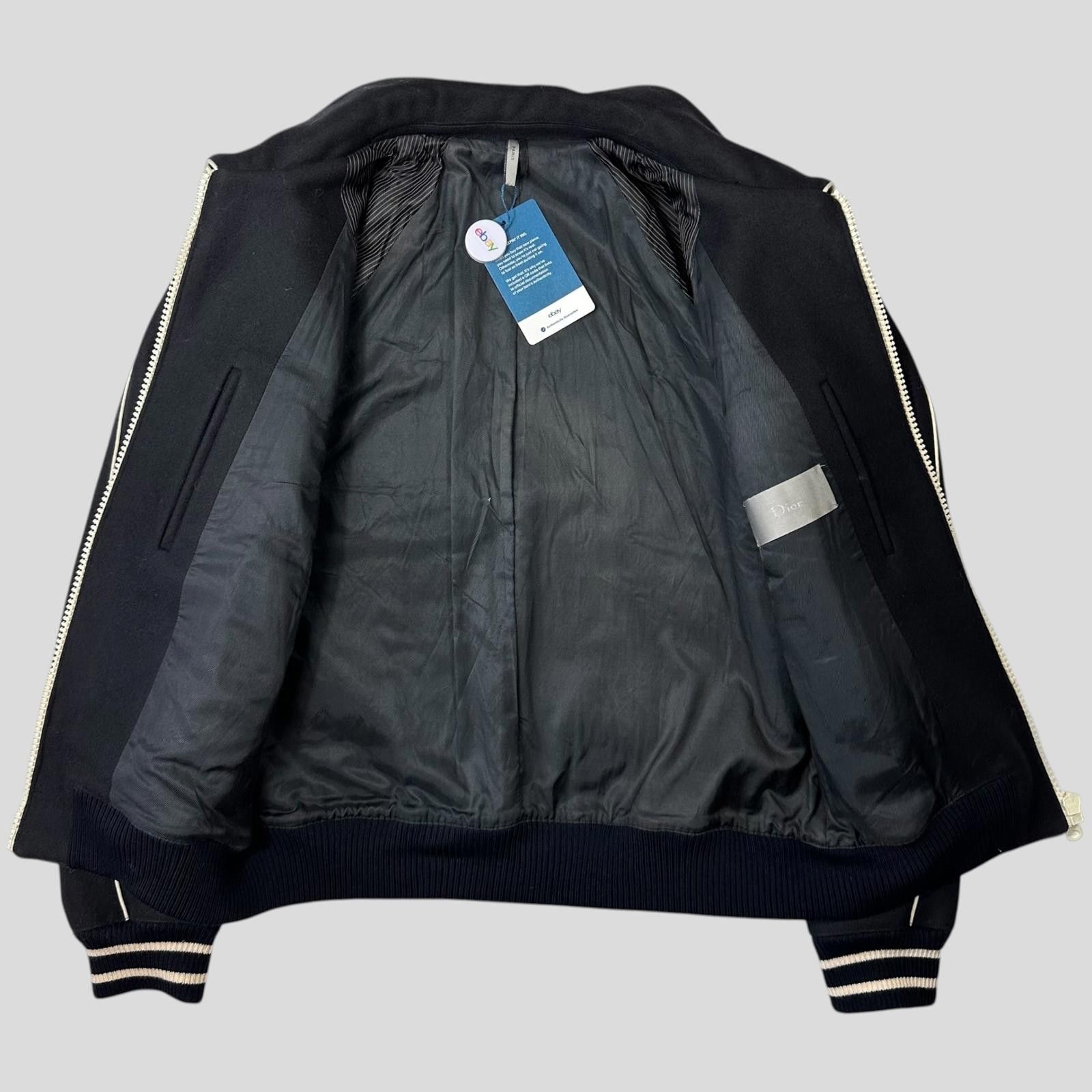 Dior Dior AW05 Hedi Slimane Contrast Pipe Wool Varsity Jacket 52 Size US M / EU 48-50 / 2 - 4 Thumbnail