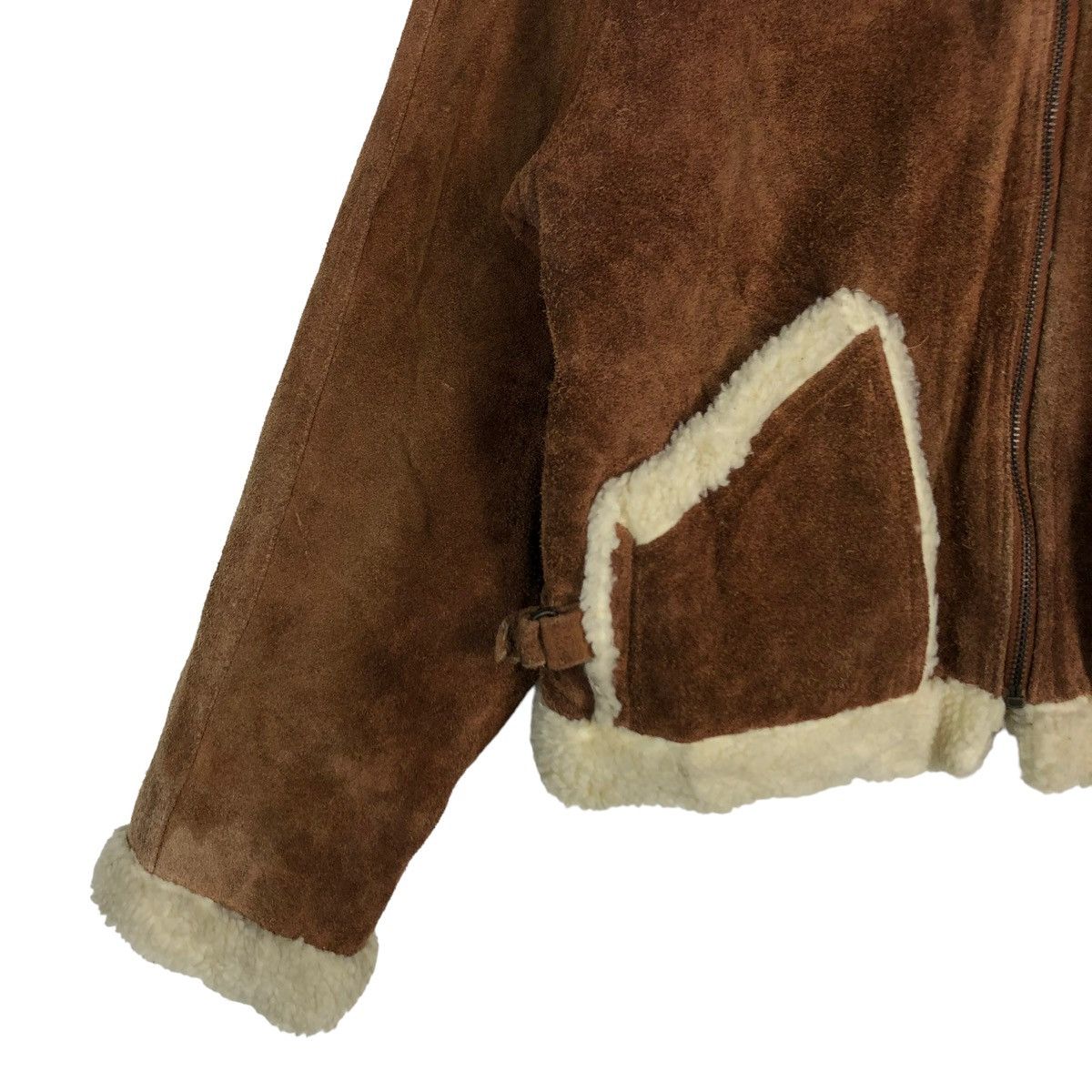 Japanese Brand 🔥90’s Vintage Biker Leather Jacket Muy Bill Mink Fur Lining Size US M / EU 48-50 / 2 - 5 Thumbnail