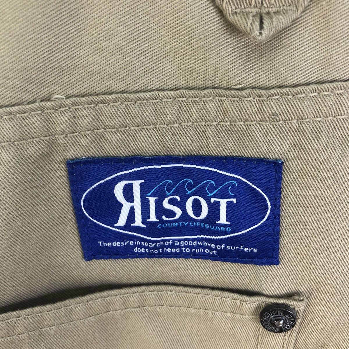 Japanese Brand Vintage 2000s Risot Rhinestone Low Rise Flare Bushpants Size 31" - 15 Thumbnail