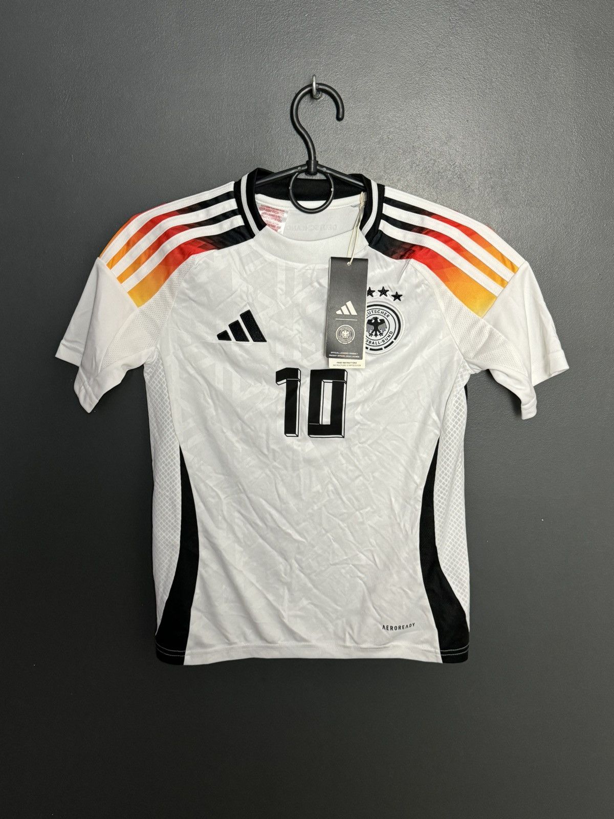 Adidas KIDS New Germany 2024 Home Musiala Football Jersey T-Shirt Size US XS / EU 42 / 0 - 2 Thumbnail