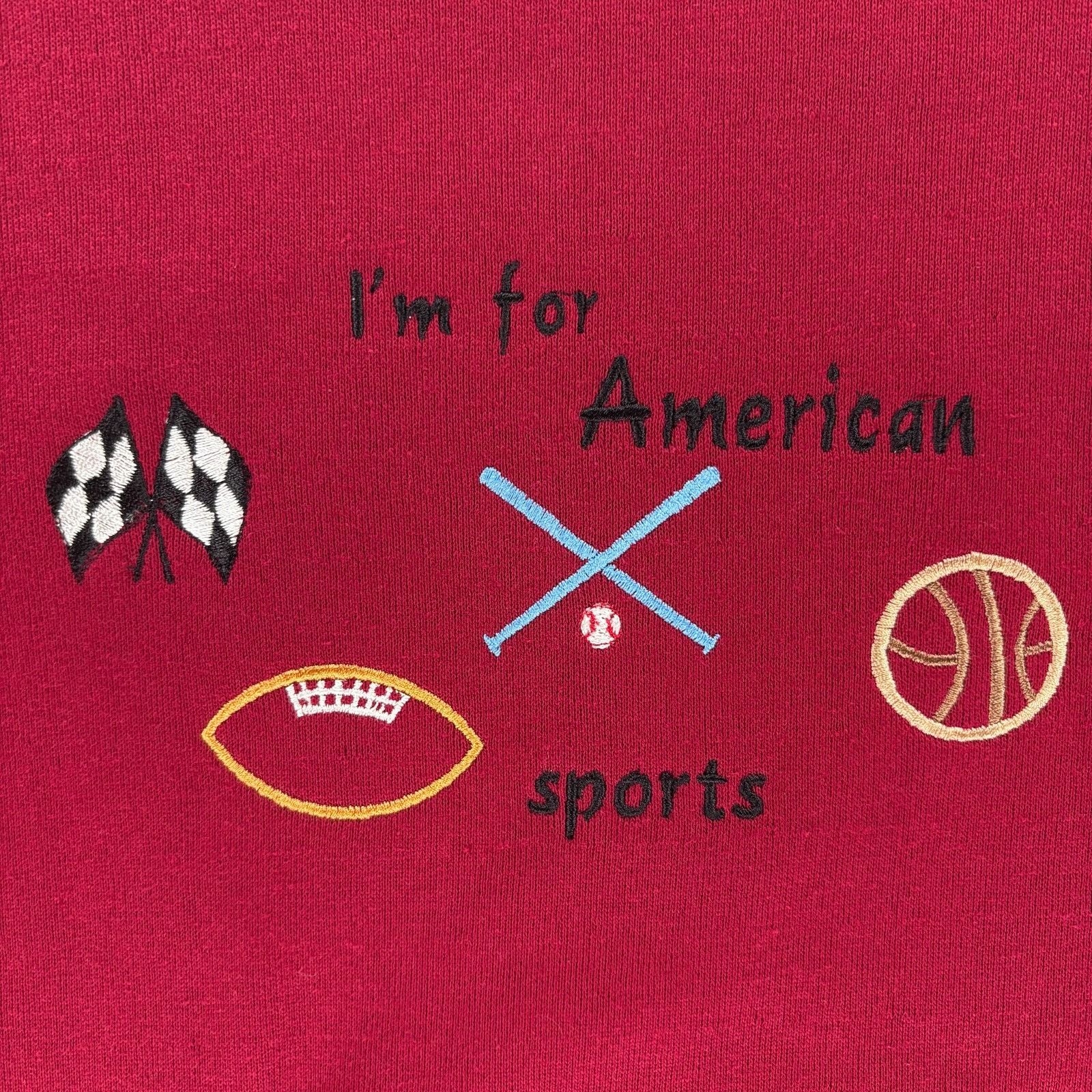 Other Vintage 90s American Sports Sweatshirt XL USA Made Crewneck Size US XL / EU 56 / 4 - 4 Thumbnail