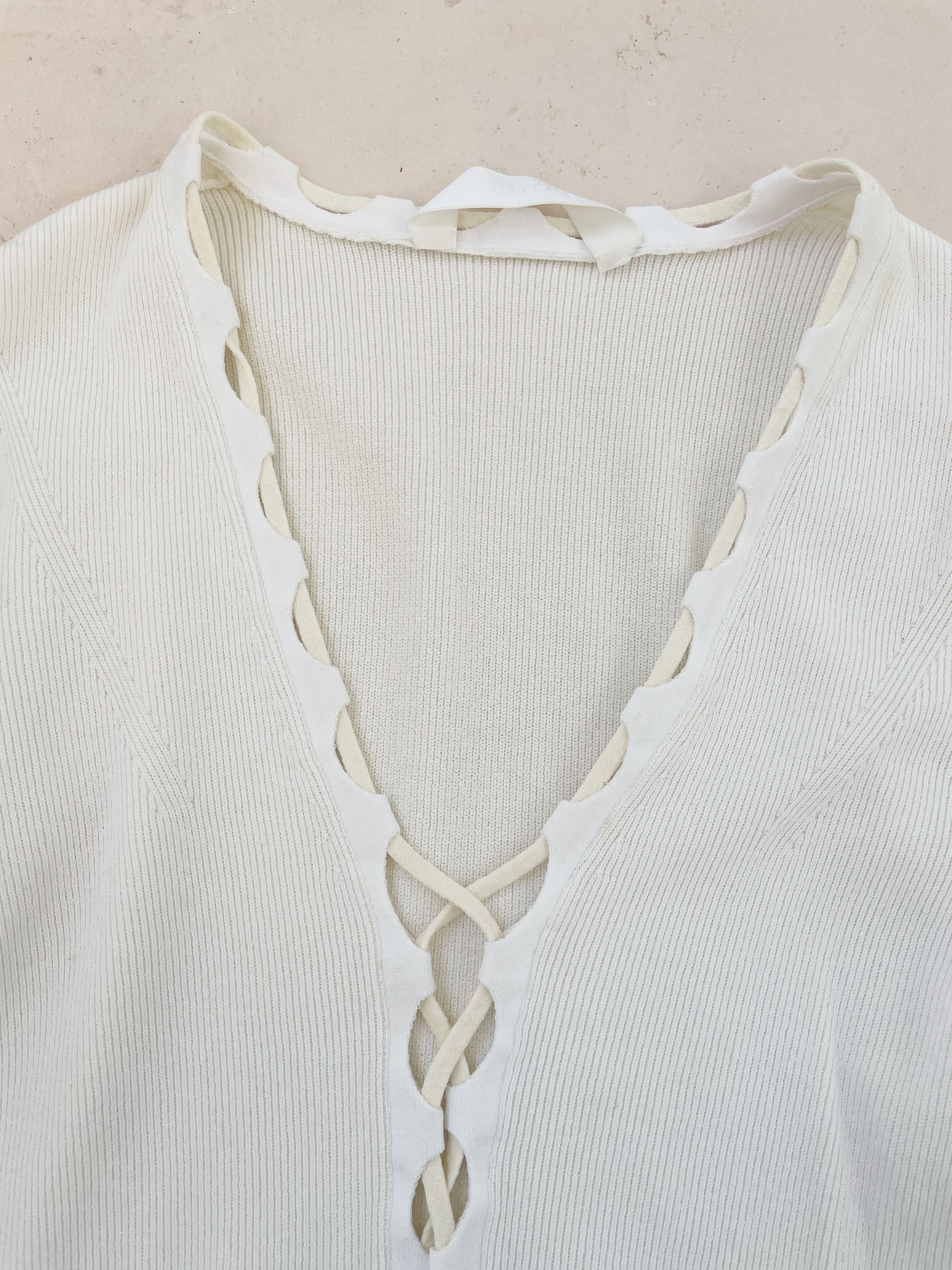 Dion Lee Dion Lee Off White Bichrome Cardigan Size S / US 4 / IT 40 - 3 Thumbnail