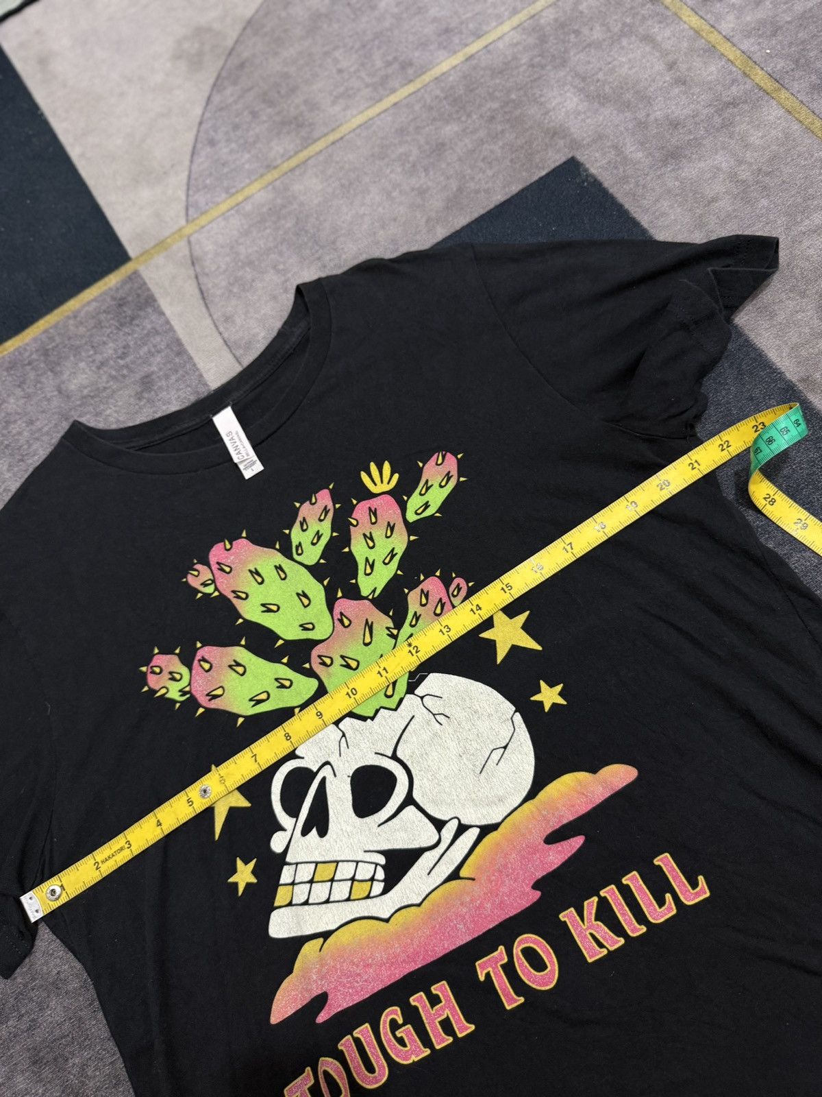 Japanese Brand CANVAS SKULL ART TSHIRT Size US XL / EU 56 / 4 - 6 Thumbnail