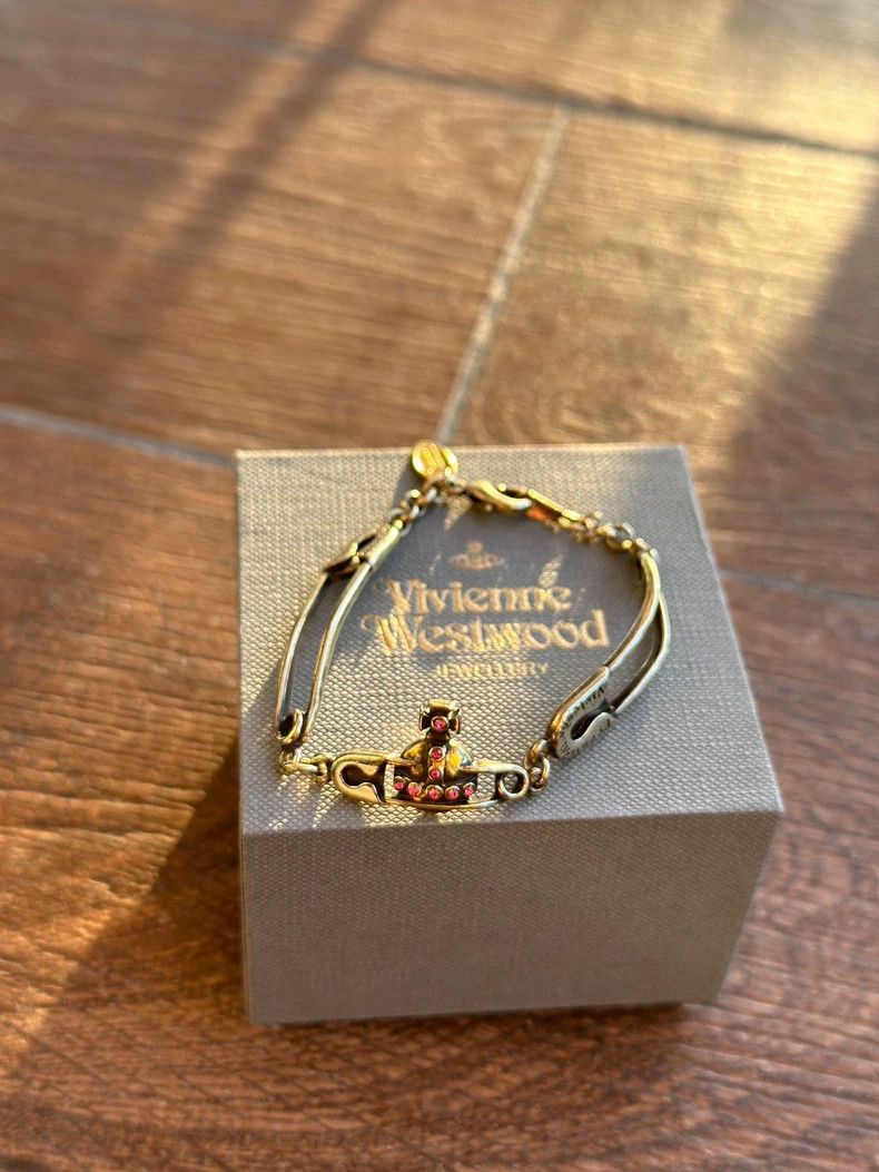 Vivienne Westwood Vivienne Westwood Saturn Double Pin Bracelet Size ONE SIZE - 1 Thumbnail