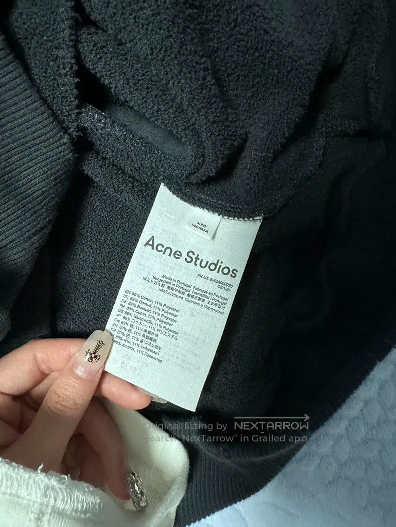 Acne Studios Acne Studios 1996 Dyed Fleece Distressed Hoodie Size XXS / US 00 / IT 34 - 5 Thumbnail