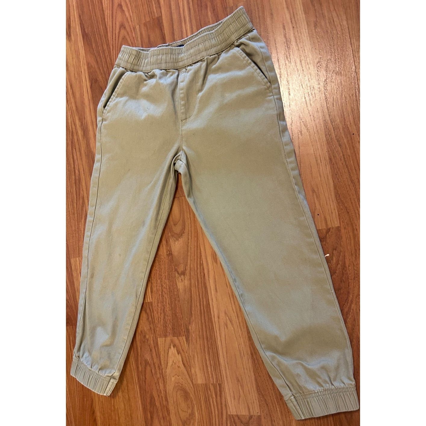 Chaps Chaps Boys Size Small Khaki Pants with Elastic Waist Size 22" - 3 Thumbnail