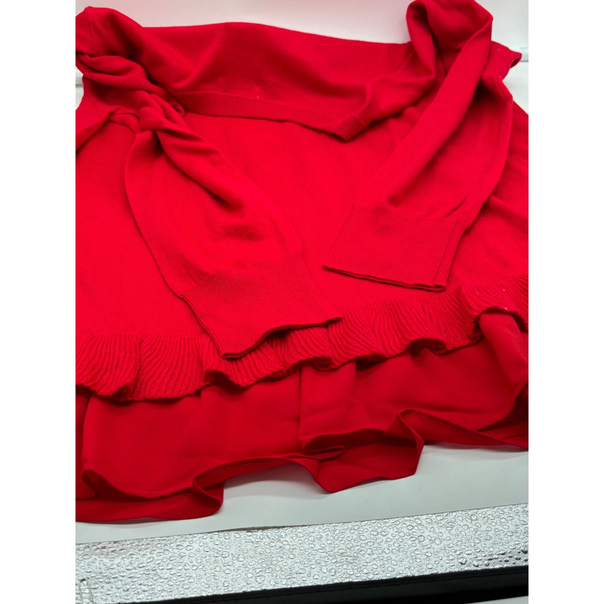 Style & Co Style & Co Chiffon-Hem Tunic Sweater, Infrared, Sz. 2XL Size XXL / US 16-18 / IT 52-54 - 6 Thumbnail
