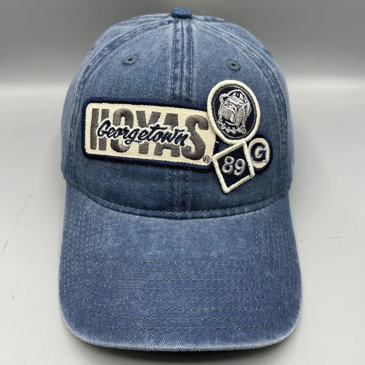The Game Georgetown Hoyas Hat Men Blue Denim NCAA Strap Back Cotton Size ONE SIZE - 1 Thumbnail