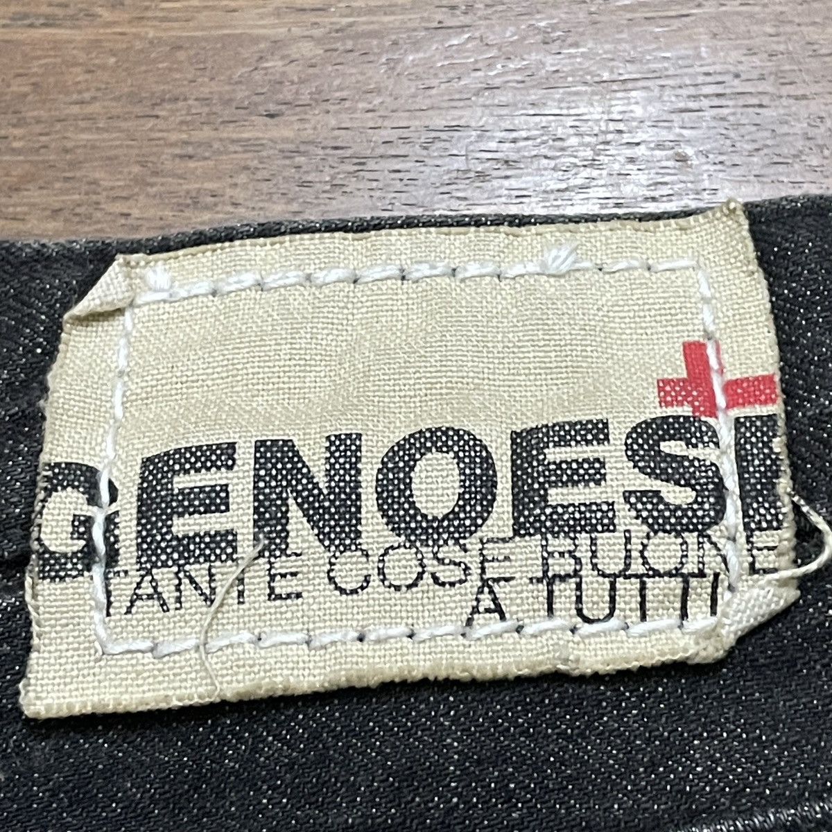 Le Grande Bleu (L.G.B.) Rare Vintage Japanese Brand Genoese Waxed Flared Jeans 2000s Size US 27 - 9 Thumbnail