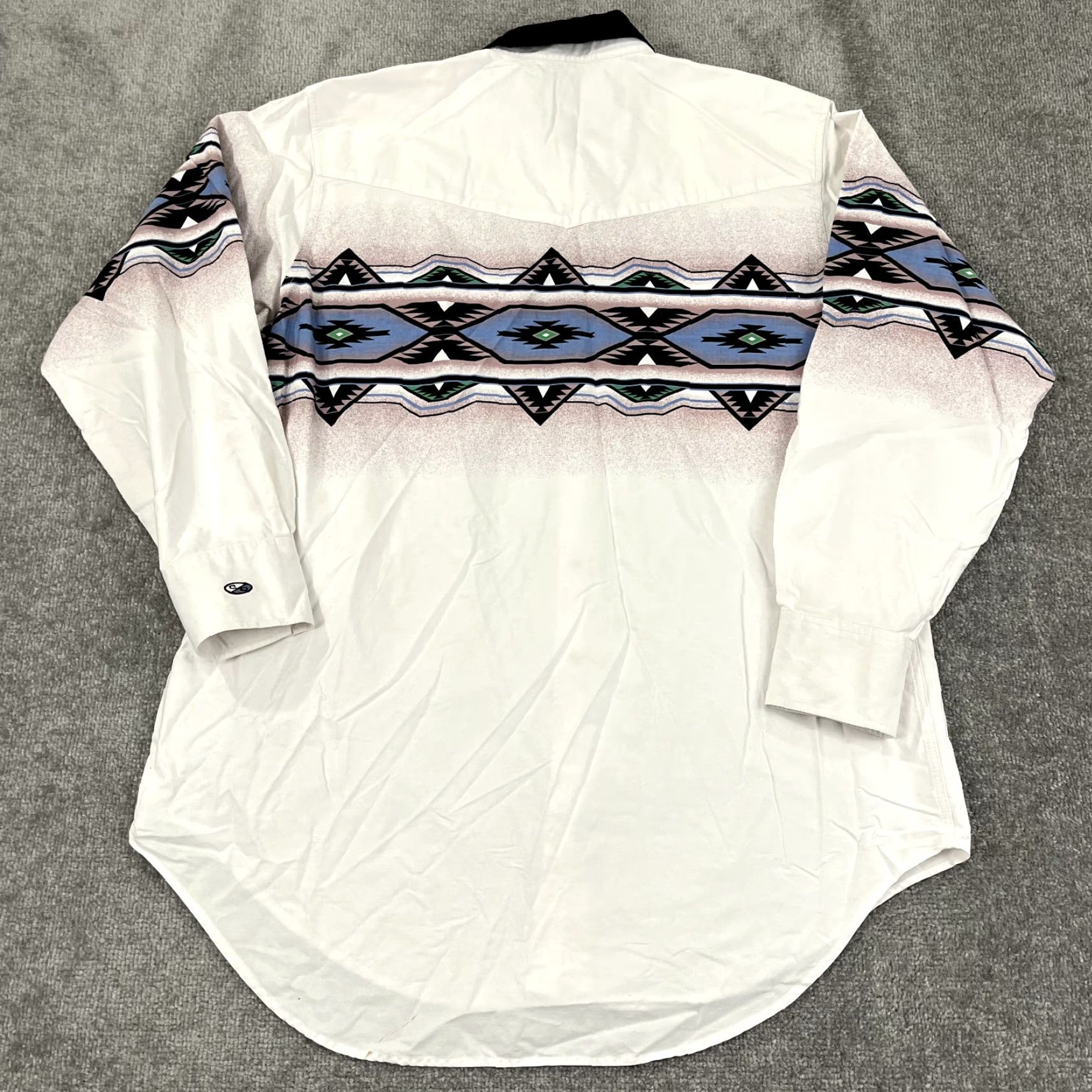 Vintage CUMBERLAND OUTFITTERS Shirt Mens 2XL XXL Southwestern Pearl Snap Up Rodeo Cowboy Size US XXL / EU 58 / 5 - 7 Thumbnail