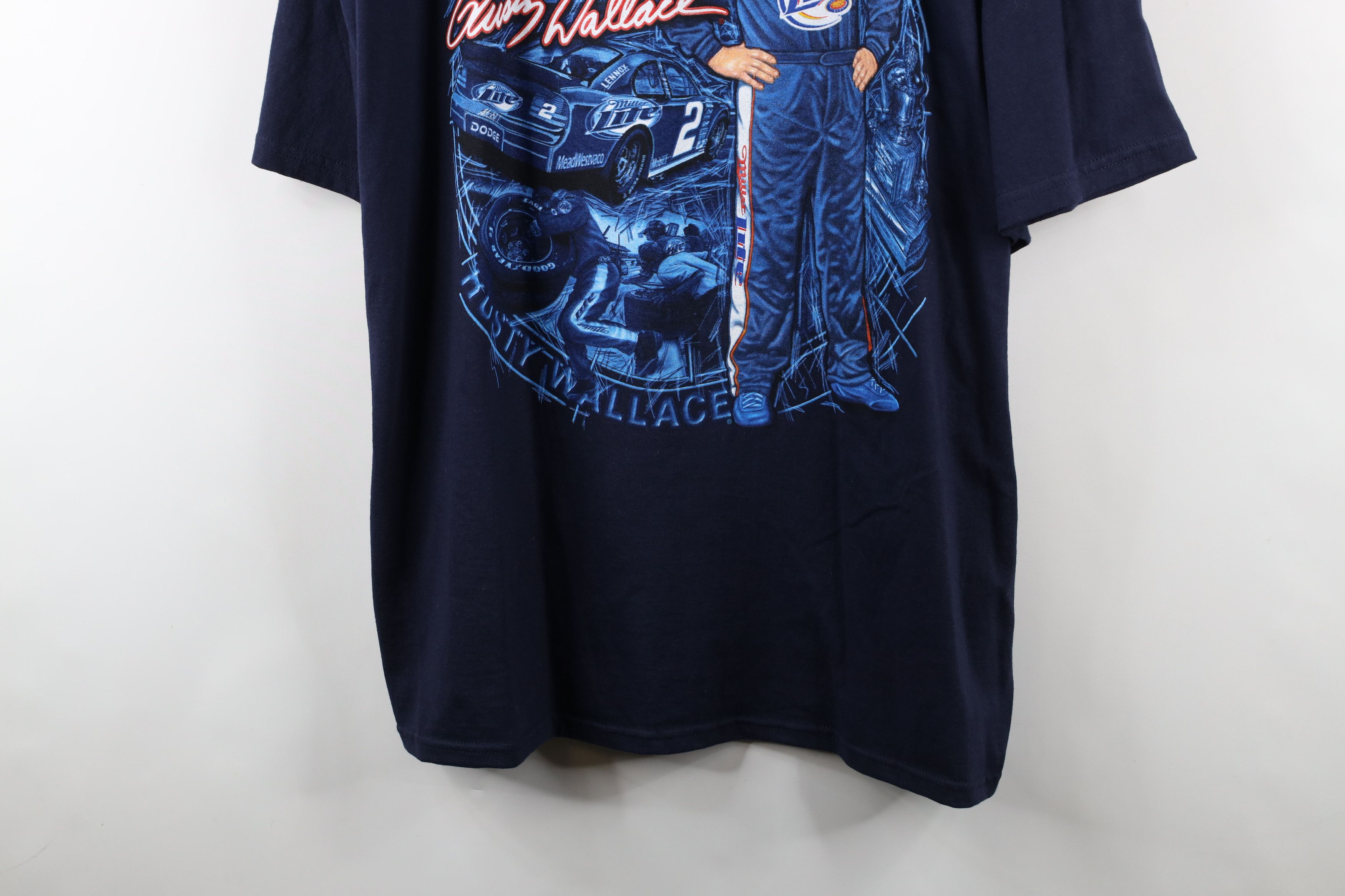 Vintage NOS Vintage Y2K 2001 NASCAR Racing All Over Print T-Shirt Size US XXL / EU 58 / 5 - 3 Thumbnail