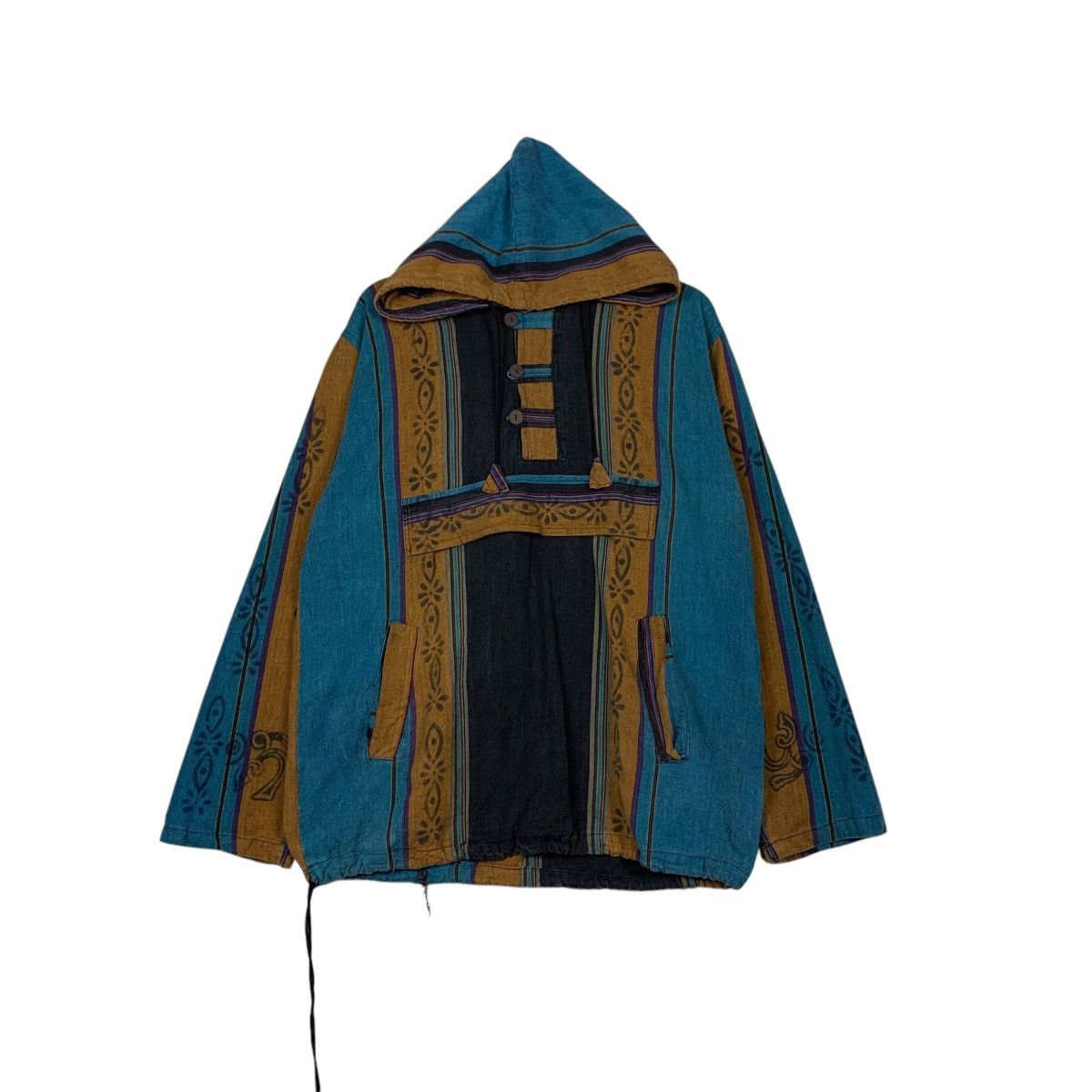 Baja East Vintage Baja Mexico Traditional Art Logo Hoodies #2366-C106 Size US L / EU 52-54 / 3 - 1 Thumbnail