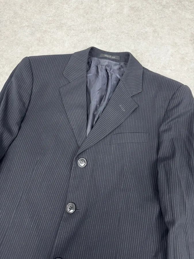 Emporio Armani SS2005 Emporio Armani Striped Navy Classy Blazer Size 42R - 5 Thumbnail