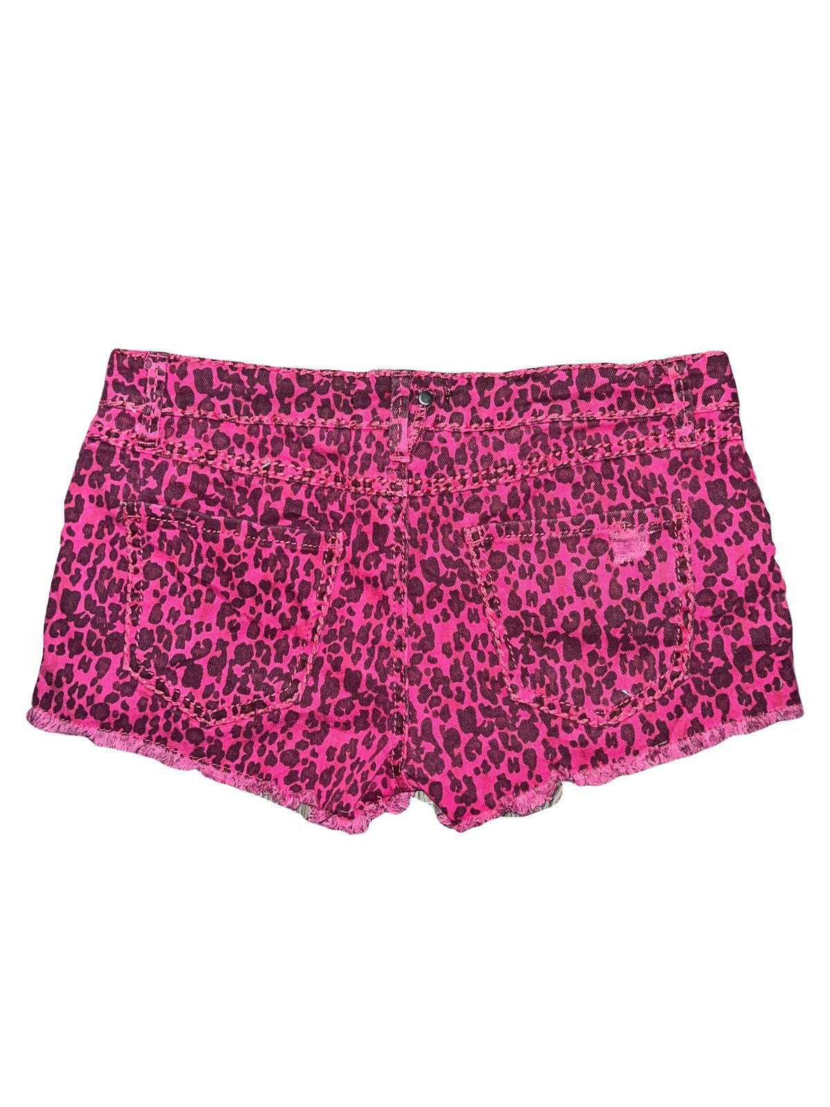 Japanese Brand Pink leopard mini shorts 🎀💕 Size 28" / US 6 / IT 42 - 2 Thumbnail